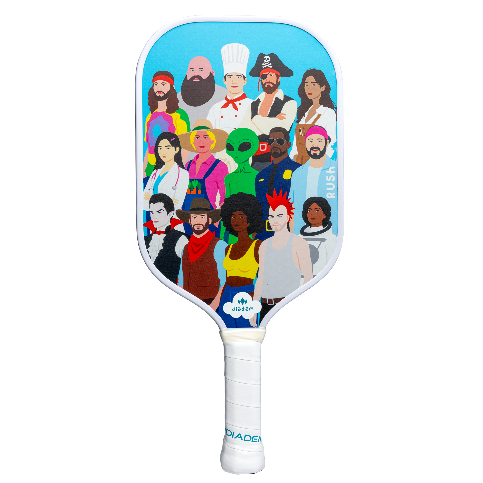 diadem-rush-people-of-pickleball-pickleball-paddle image 1