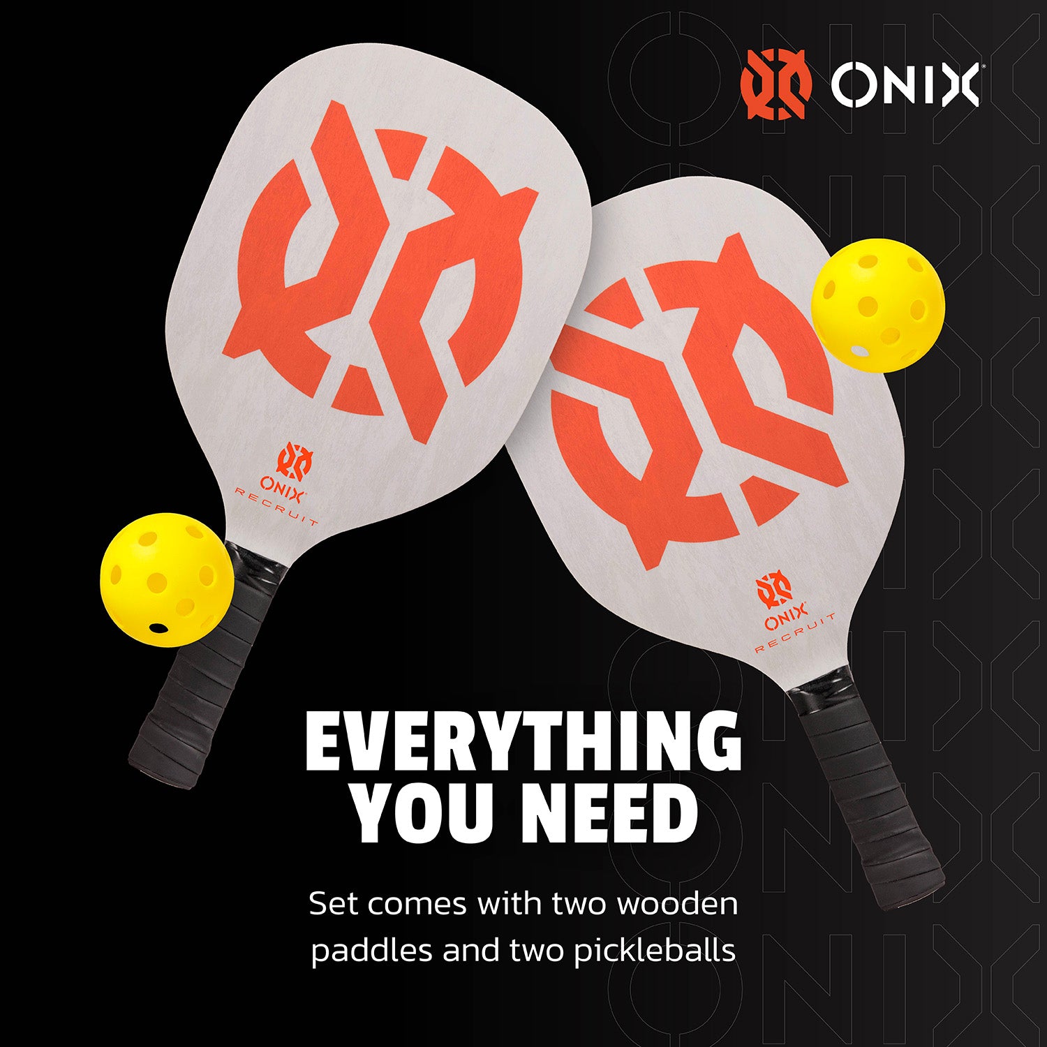 onix-pickleball-recruit-pickleball-starter-set-2-holz-paddles-b-lle image 6