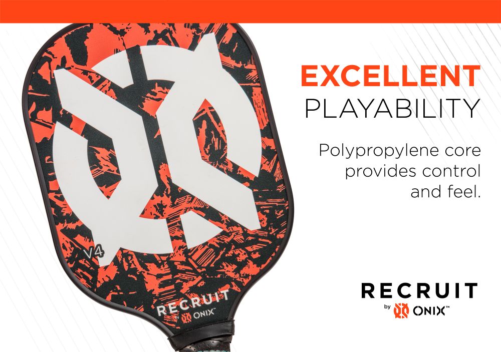 onix-recruit-v4-pickleball-paddle-orange-einsteiger image 3