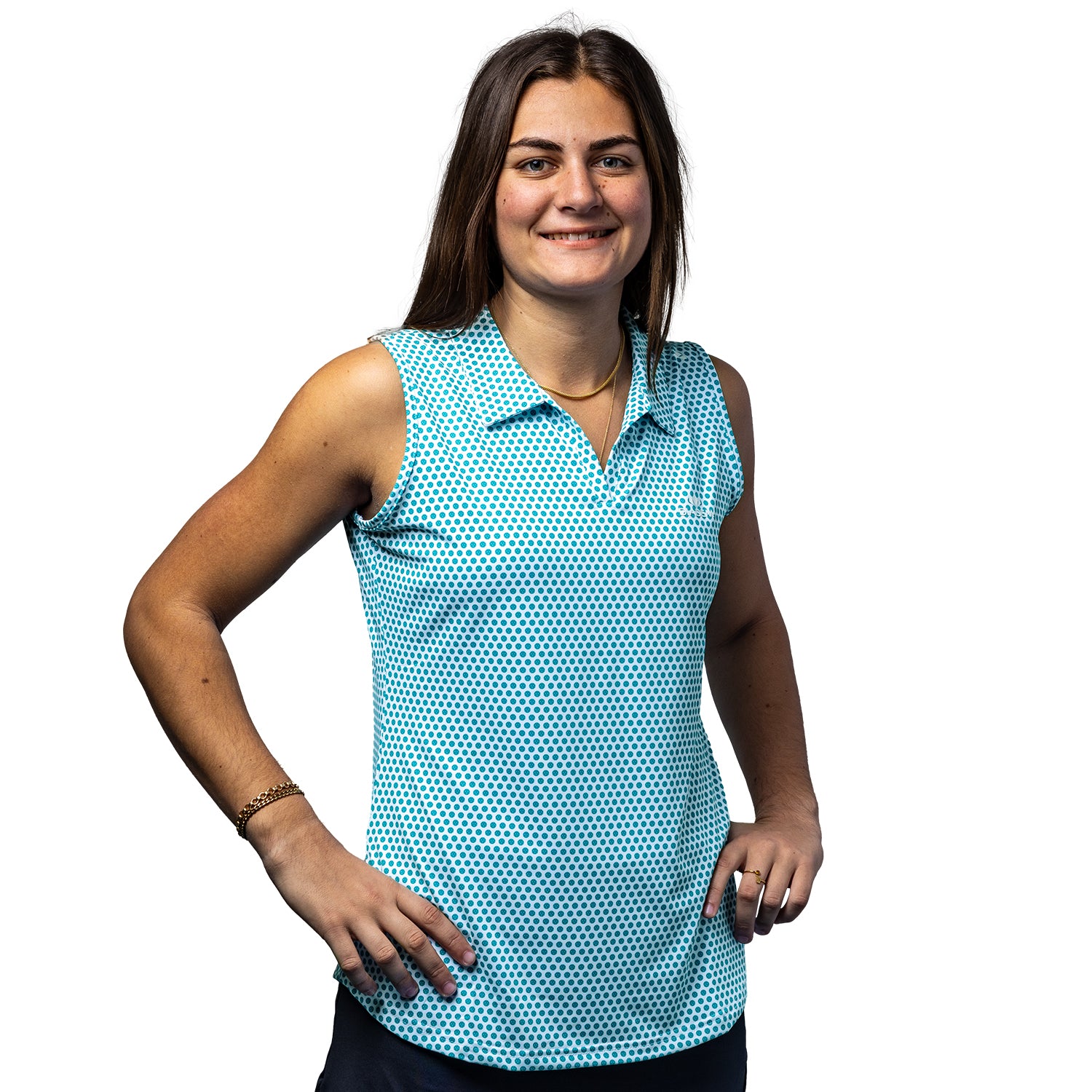 diadem-scales-pickleball-sleeveless-polo-damen-rmelloses-poloshirt image 1