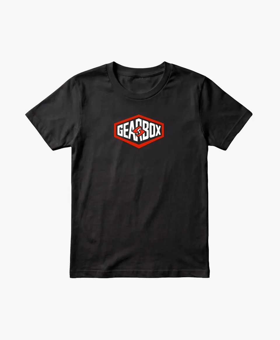 gearbox-boxed-mens-cotton-tee-baumwollshirt-schwarz image 1
