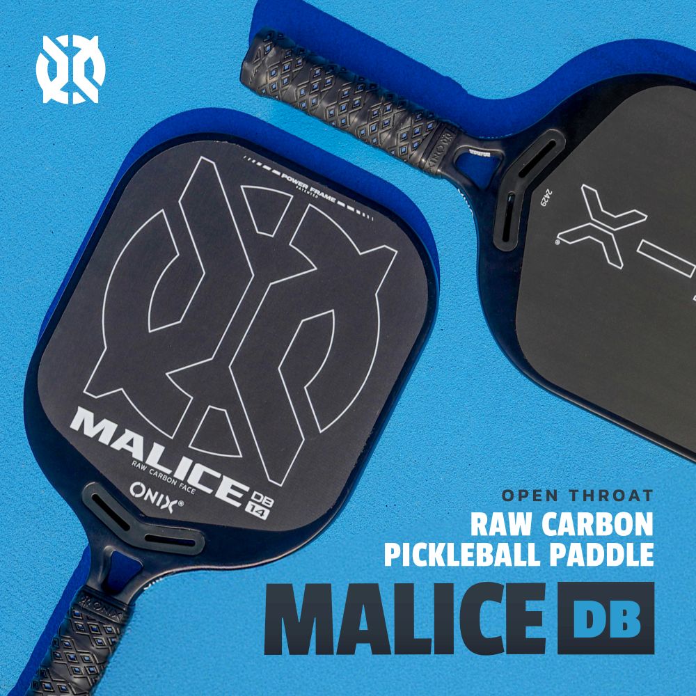 onix-pickleball-malice-db-open-throat-raw-carbon-pickleball-paddle image 2