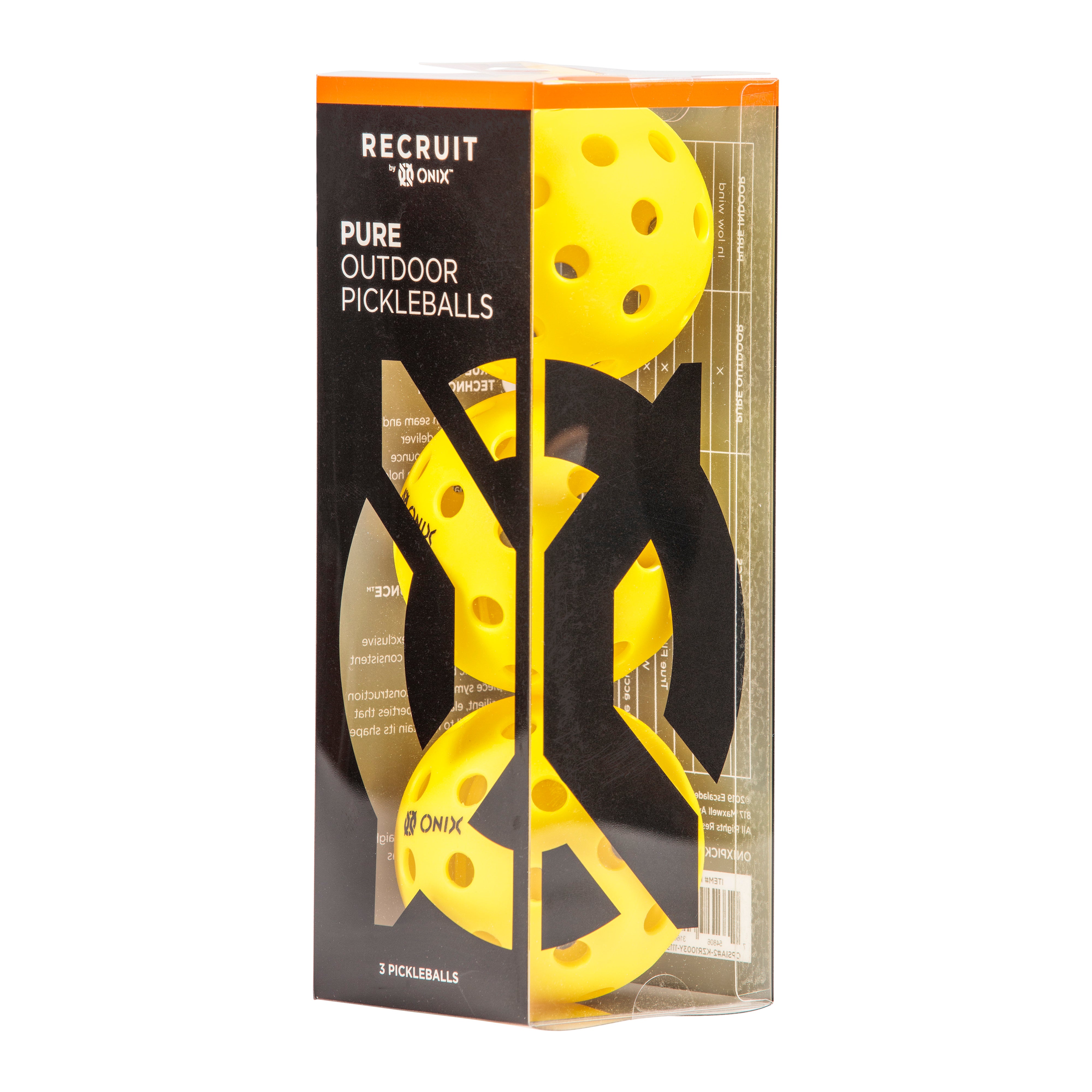 onix-pickleball-recruit-pure-outdoor-pickleballs-gelb image 8