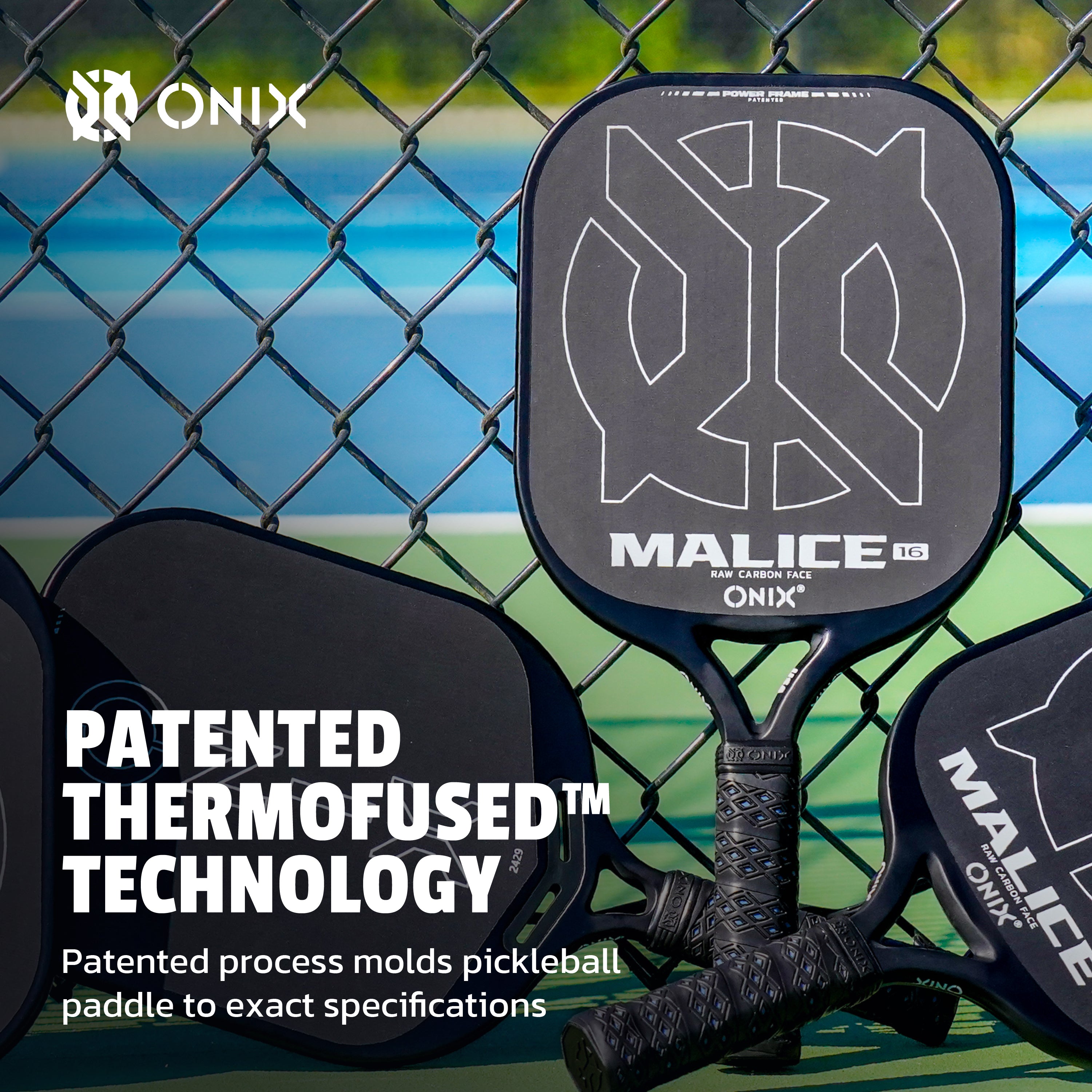 onix-pickleball-malice-raw-carbon-fiber-open-throat-pickleball-paddle-schwarz image 4