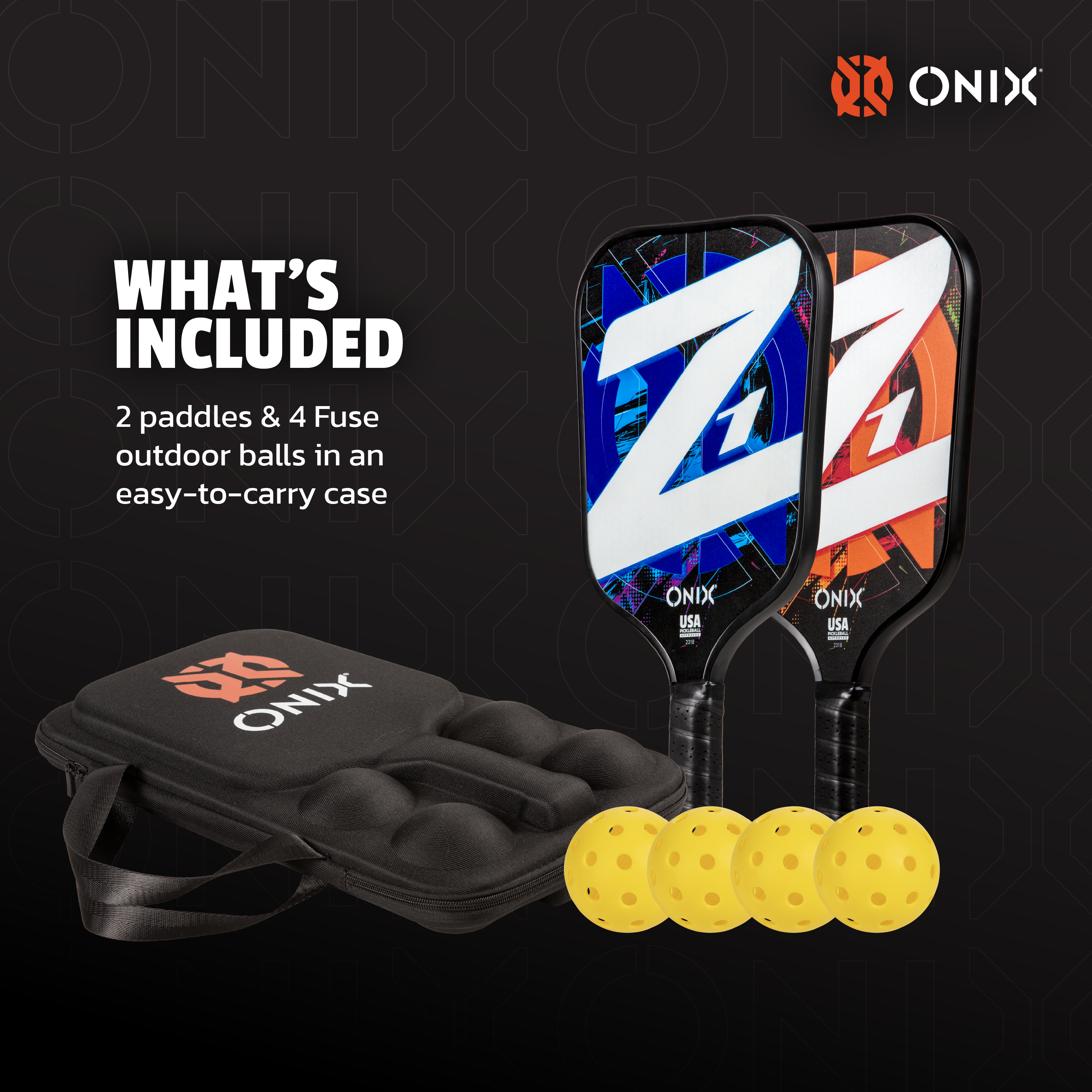 onix-z1-starter-pickleball-kit-2-schl-ger-4-b-lle-tasche image 3