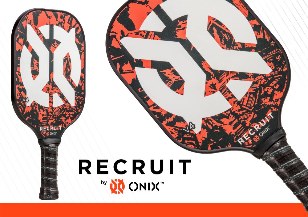 onix-recruit-v4-pickleball-paddle-orange-einsteiger image 2