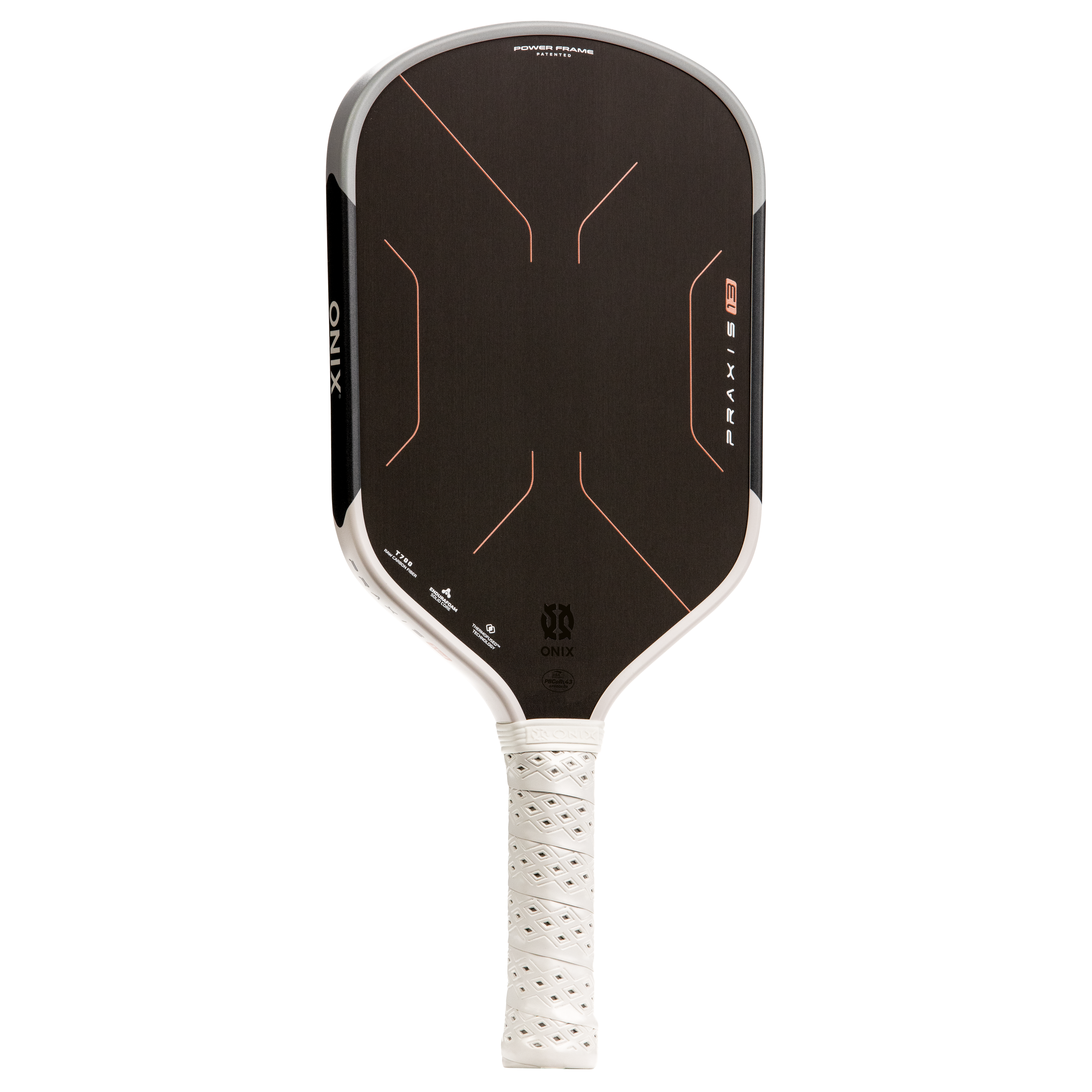 onix-praxis-pickleball-paddle-raw-carbon-13mm-16mm image 6