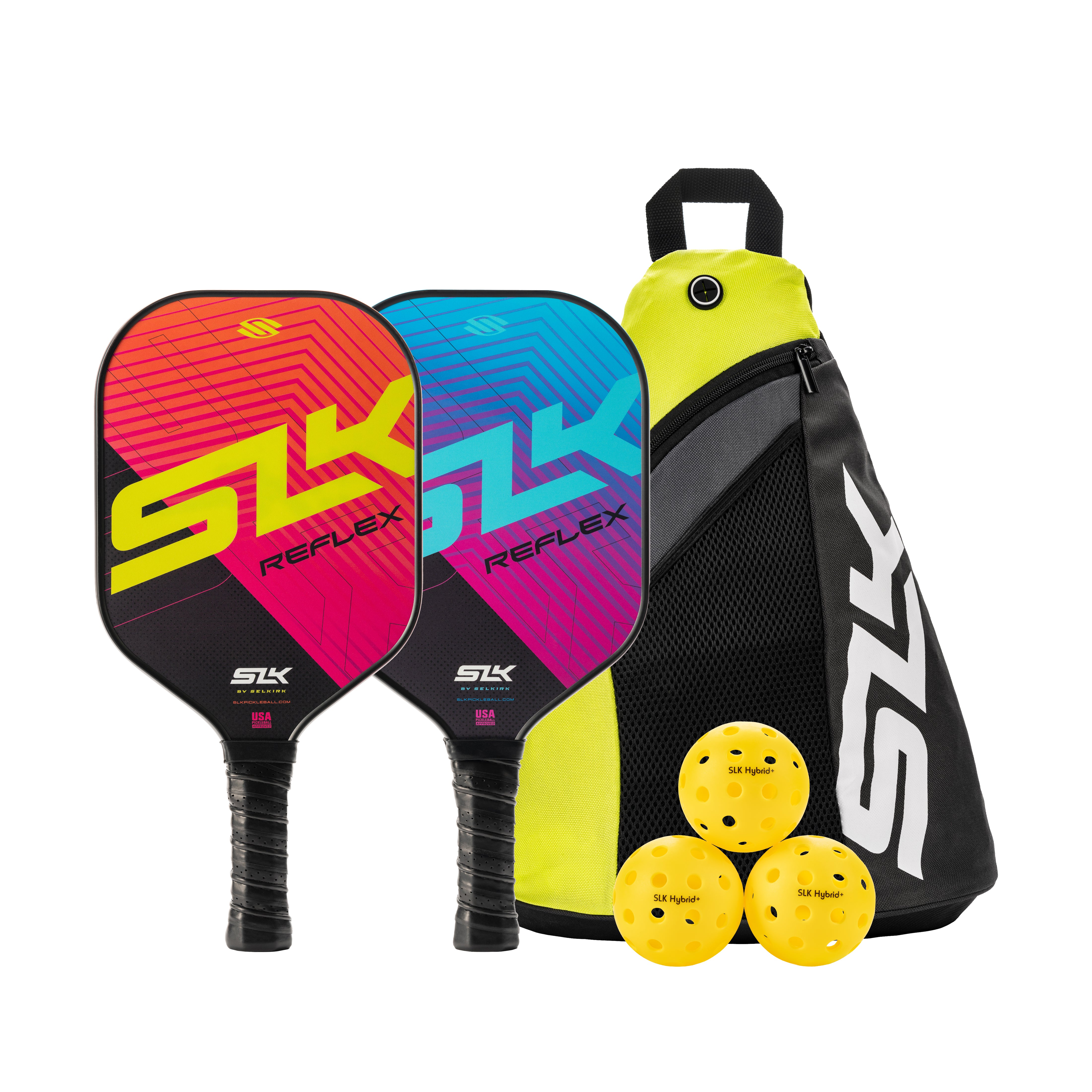 slk-reflex-pickleball-bundle-2-paddles-3-b-lle-sling-bag image 1