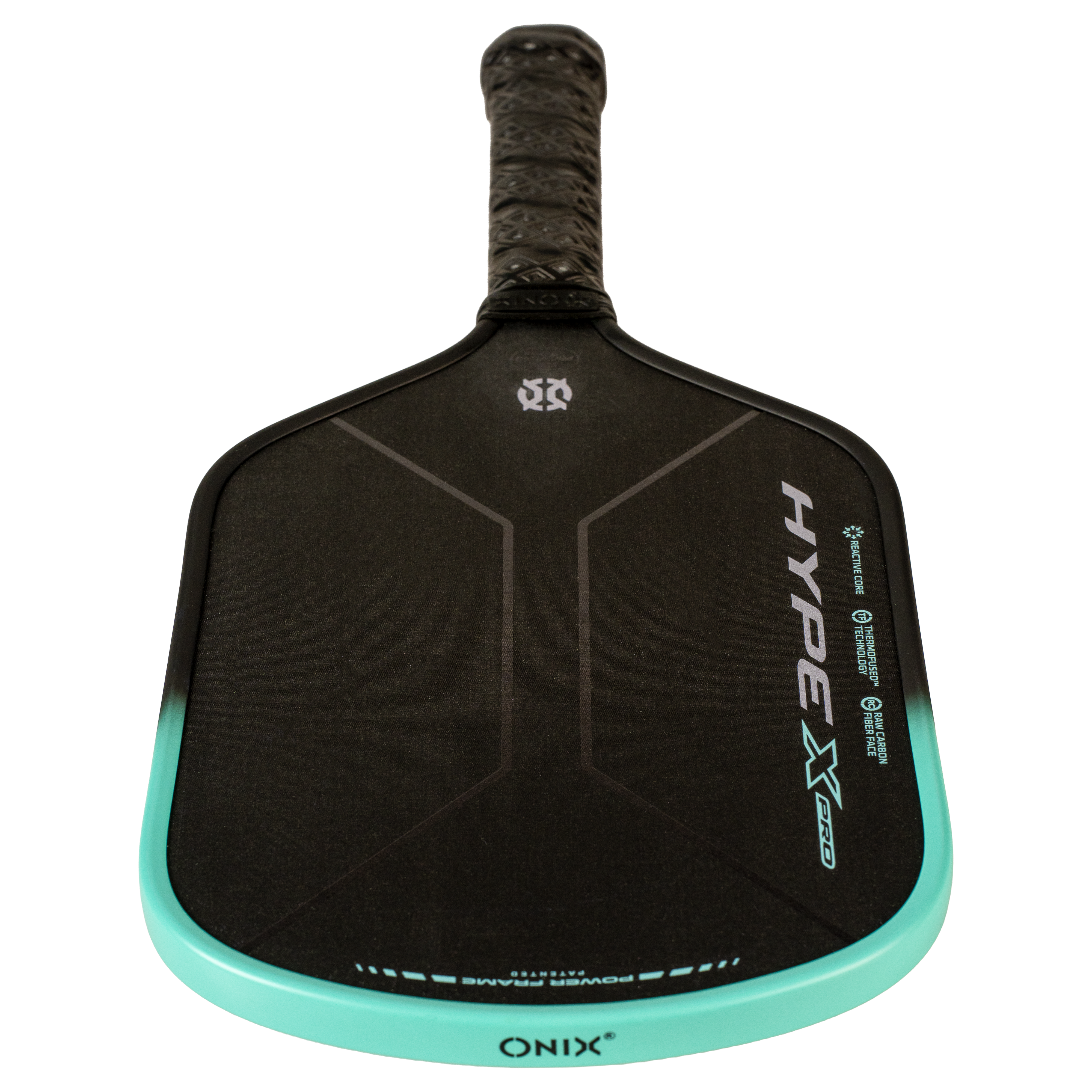 onix-pickleball-hype-x-pro-raw-carbon-pickleball-paddle-schwarz-blau-gr-n-teal image 8