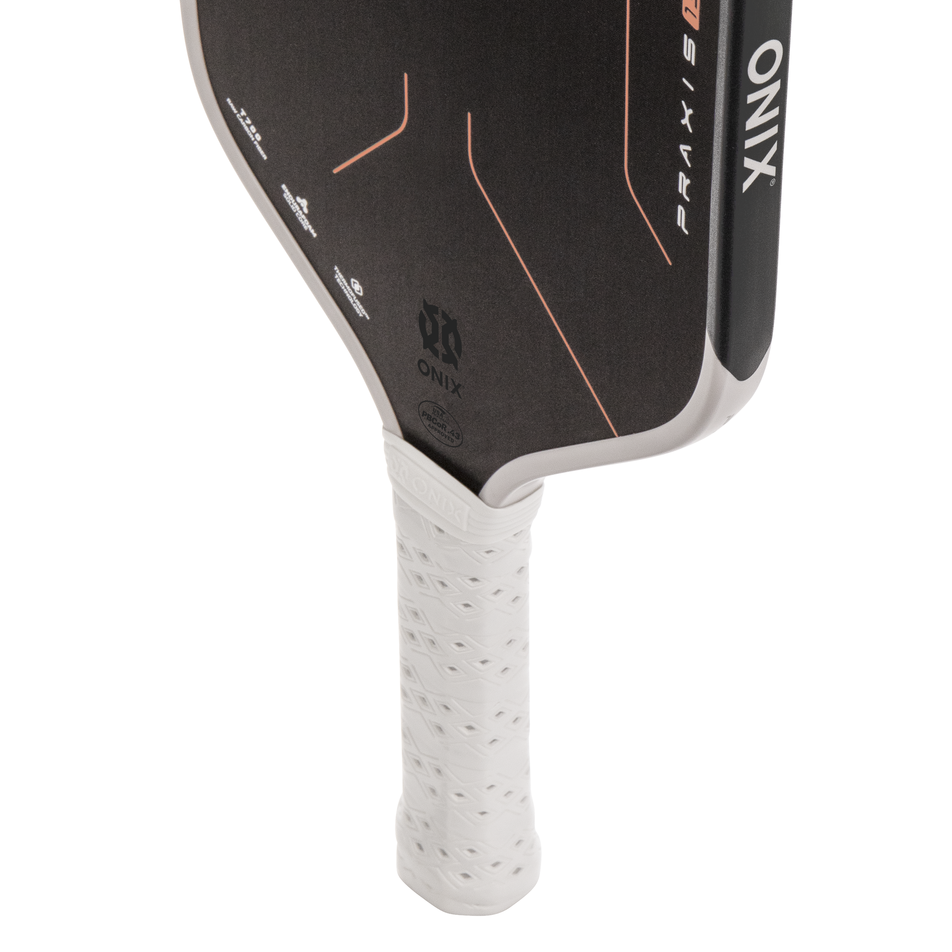 onix-praxis-pickleball-paddle-raw-carbon-13mm-16mm image 8