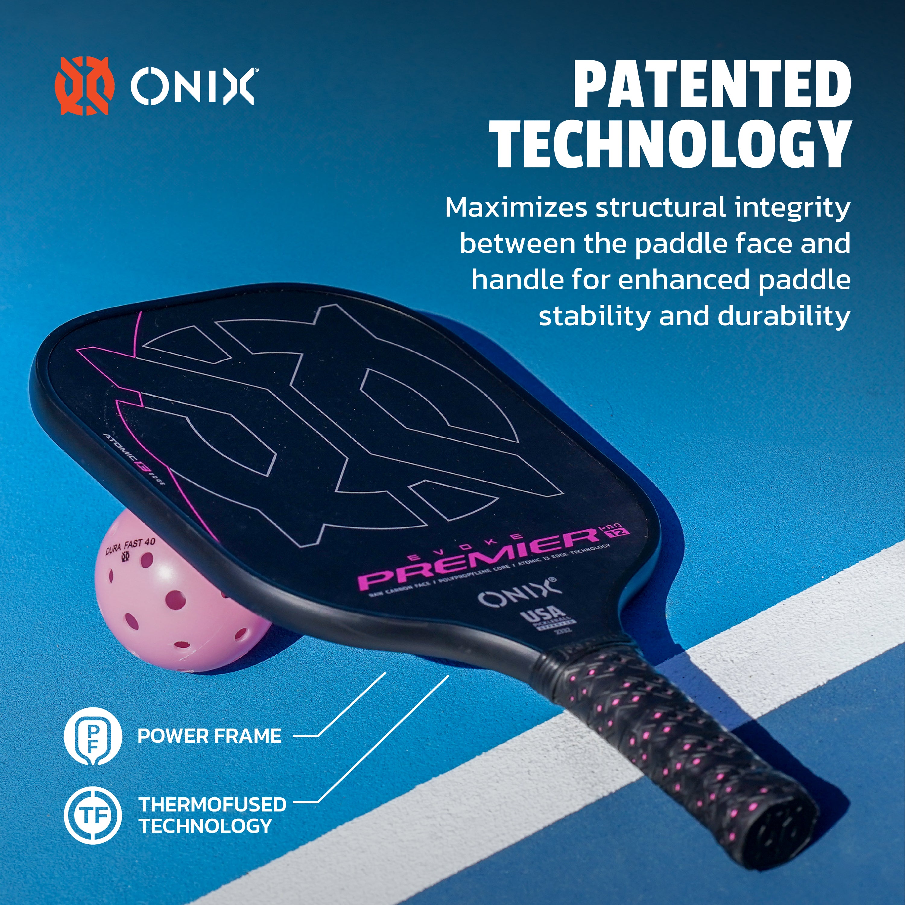 onix-evoke-premier-raw-carbon-pickleball-paddle image 4