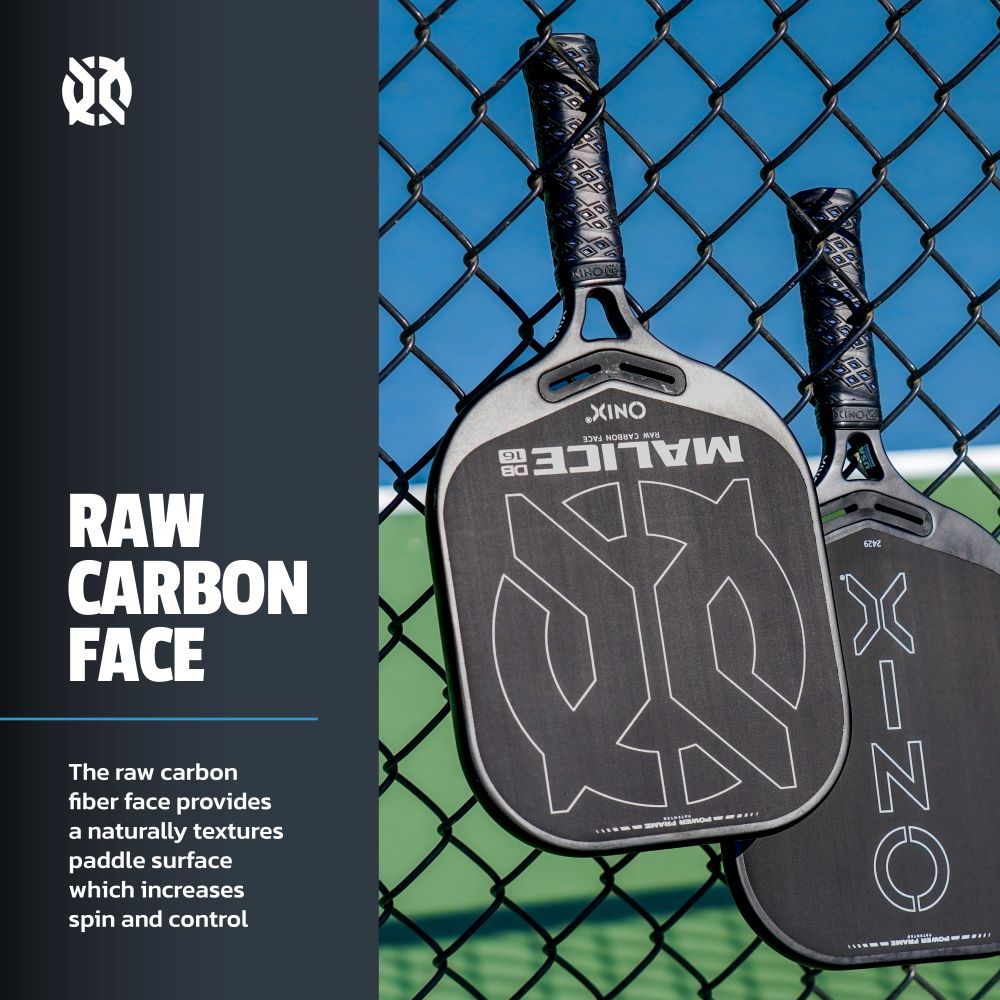onix-pickleball-malice-db-open-throat-raw-carbon-pickleball-paddle image 3
