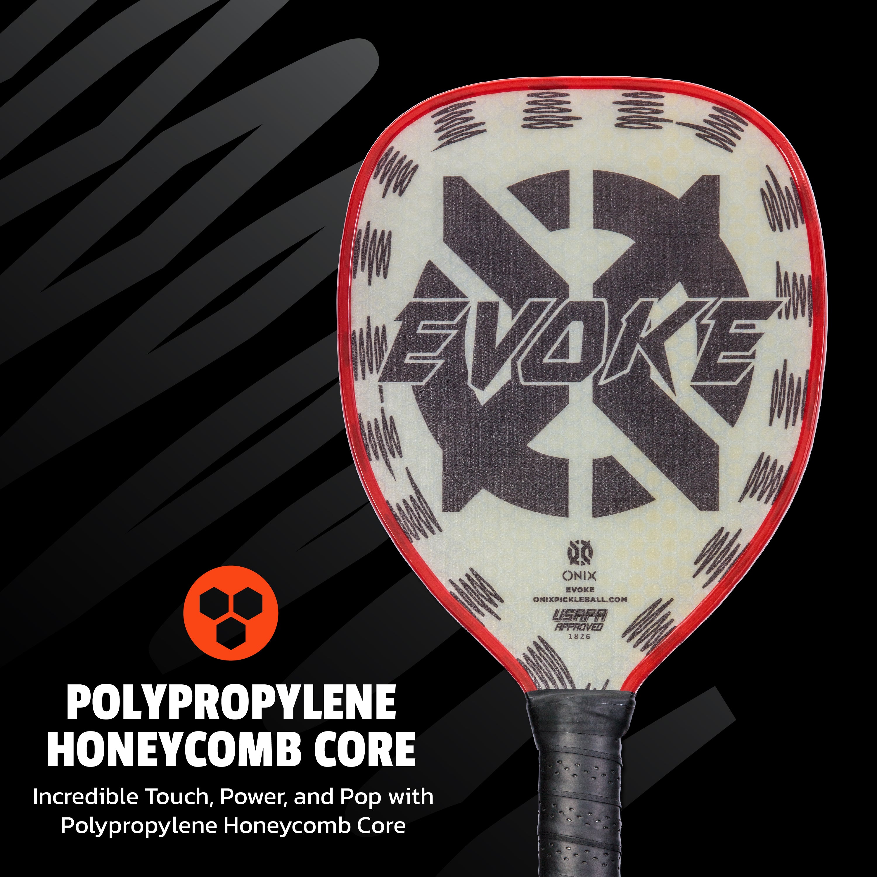 onix-pickleball-evoke-tear-drop-composite-paddle image 2