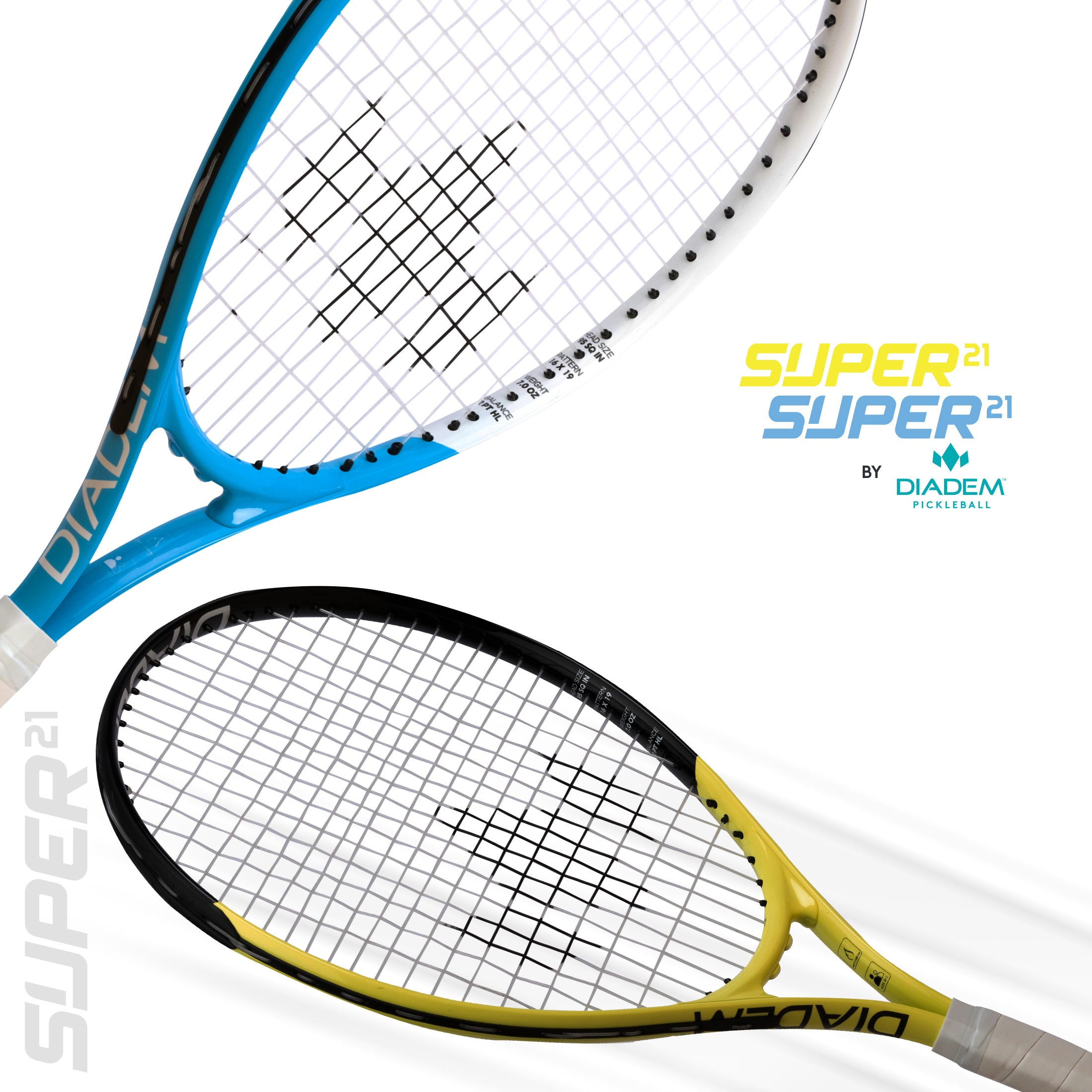 diadem-super-21-junior-tennisschl-ger-21-zoll-blau-gelb image 4