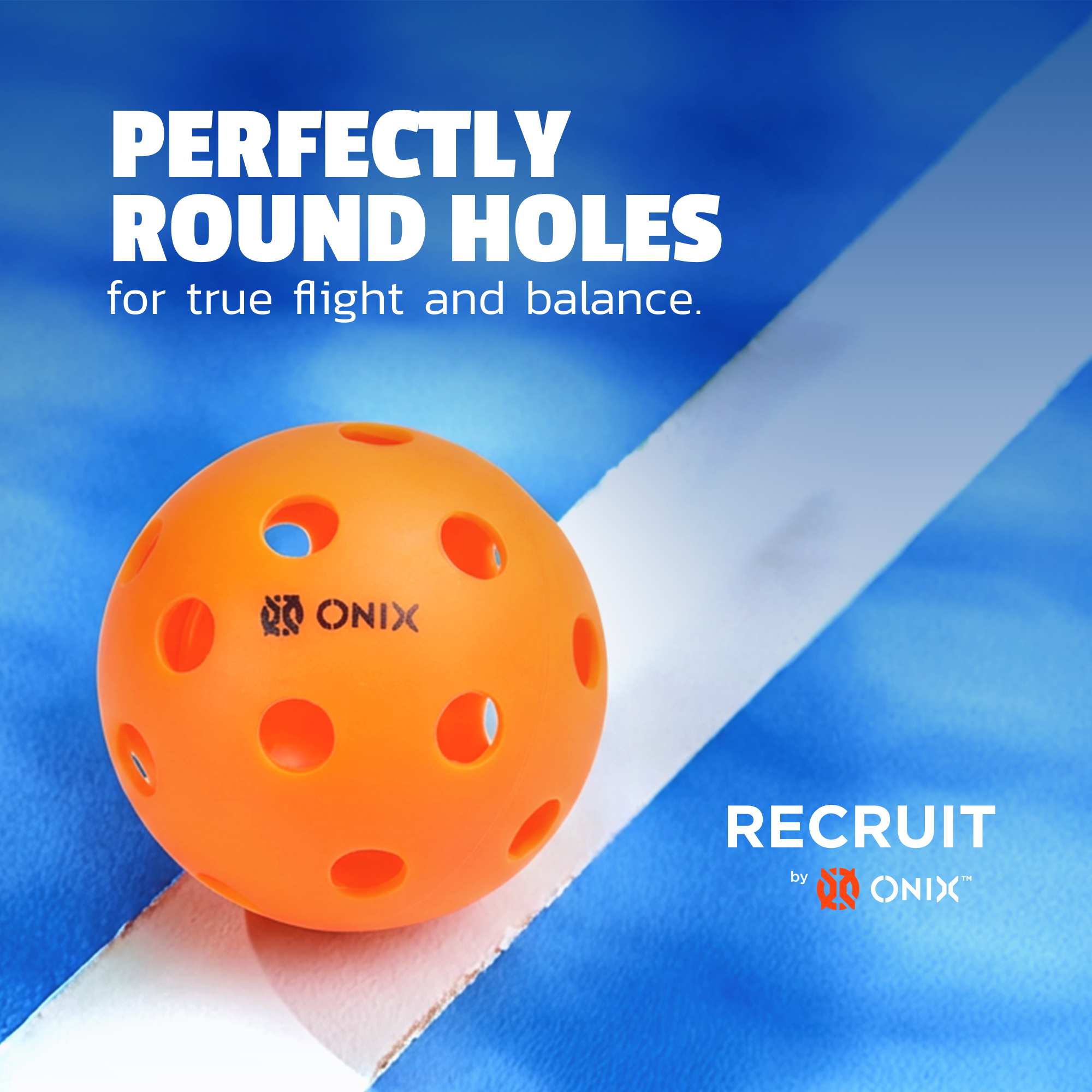 onix-recruit-pure-indoor-pickleballs-orange image 5
