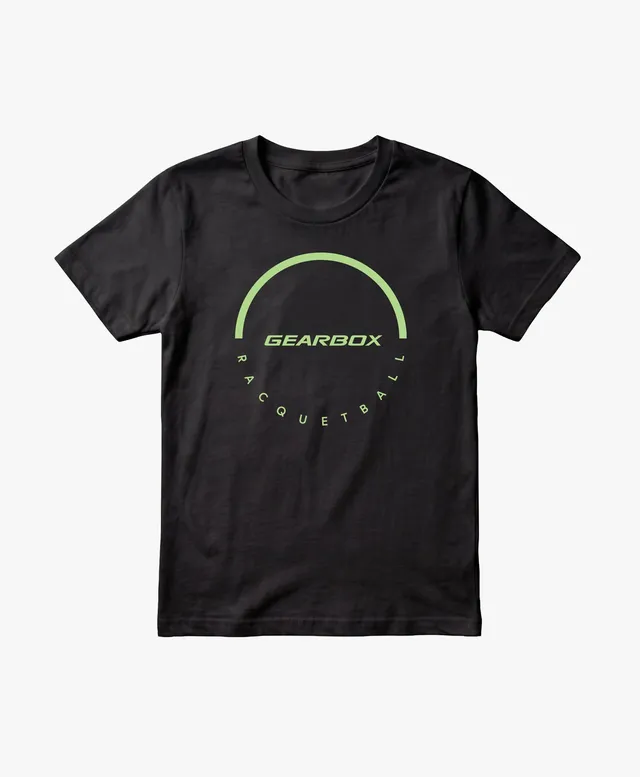 gearbox-dome-mens-cotton-tee-black-herren-baumwollshirt-racquetball image 1