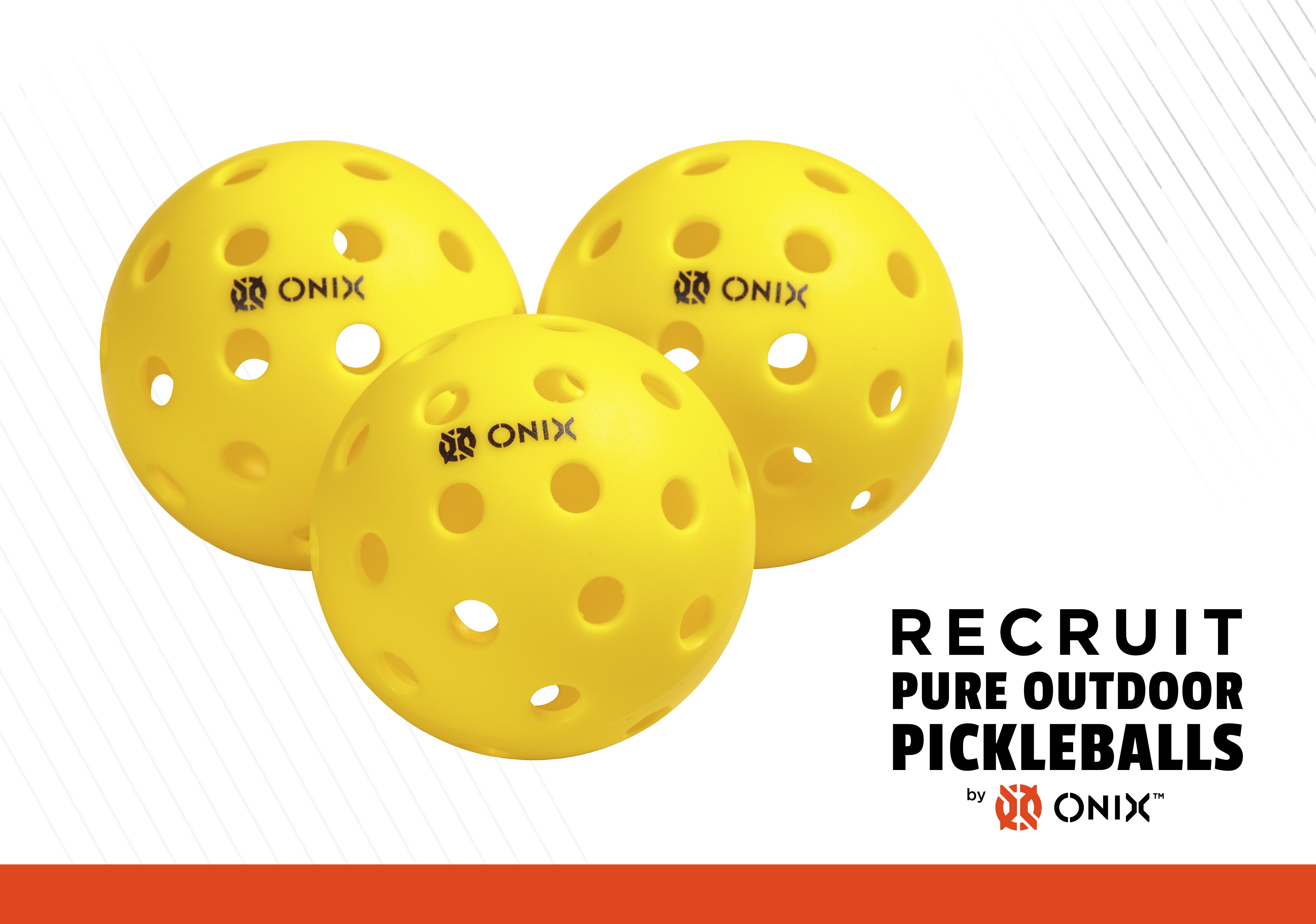 onix-pickleball-recruit-pure-outdoor-pickleballs-gelb image 2