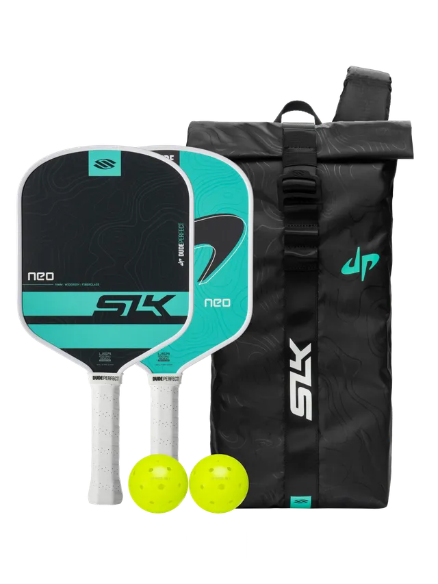 dude-perfect-x-slk-neo-fiberglas-pickleball-paddel-bundle image 1
