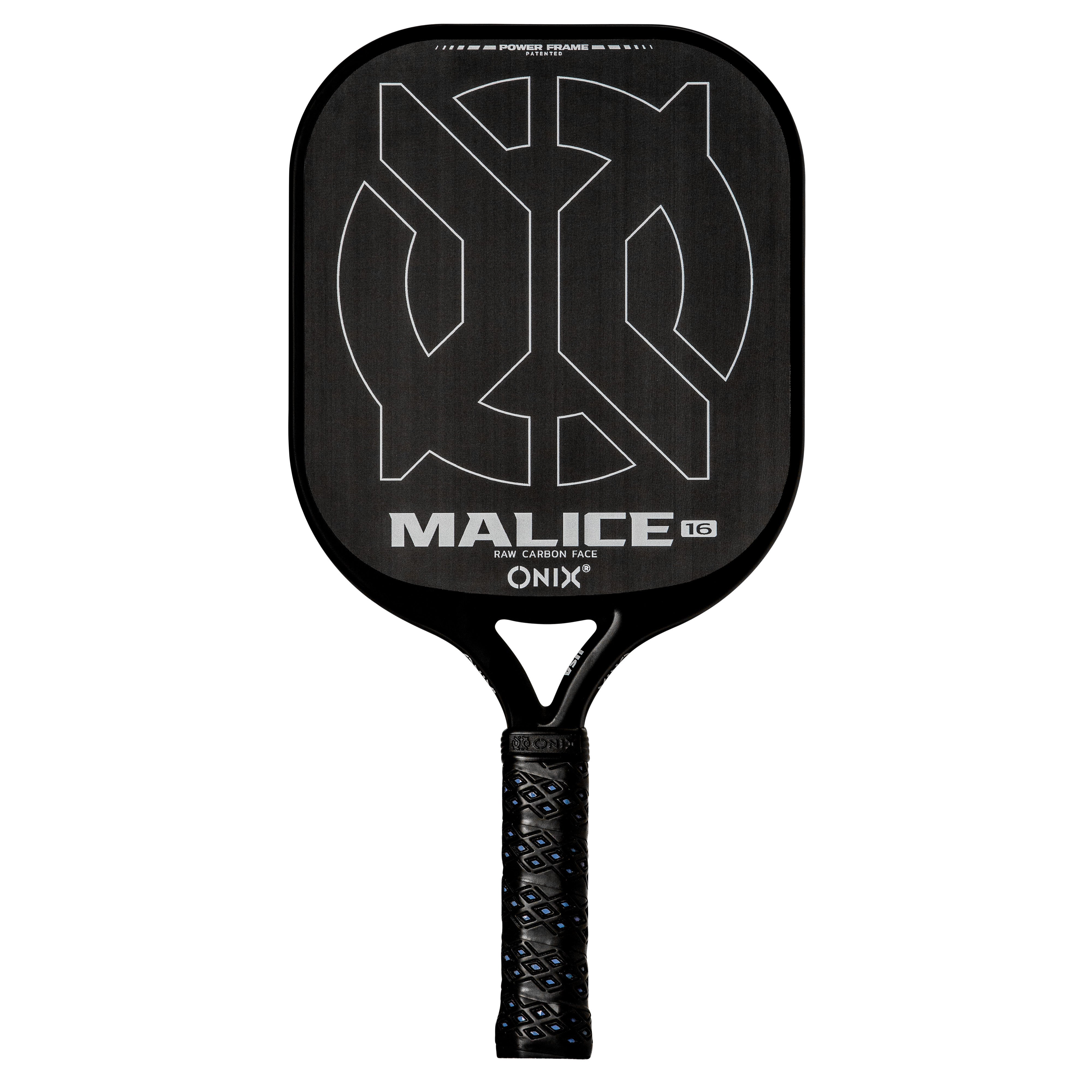 onix-pickleball-malice-raw-carbon-fiber-open-throat-pickleball-paddle-schwarz image 1