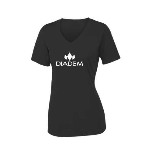diadem-drycore-women-s-v-neck-t-shirt image 2