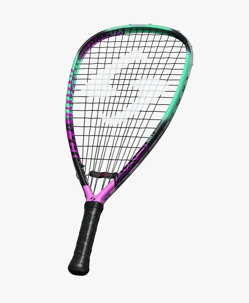 gearbox-axs-165-teardrop-purple-green-racquet-165g image 1