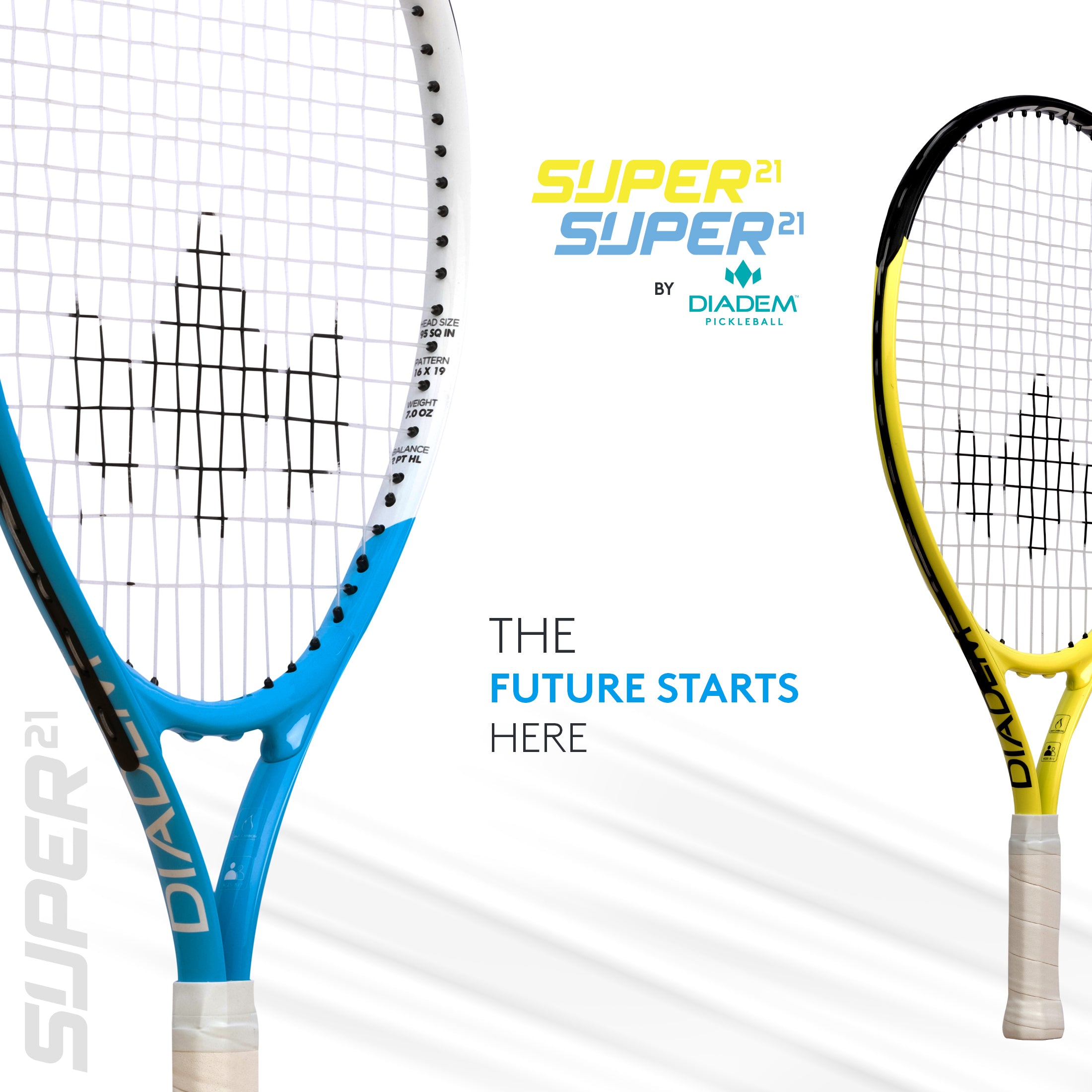 diadem-super-21-junior-tennisschl-ger-21-zoll-blau-gelb image 5
