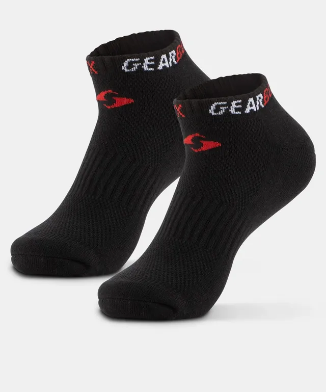 gearbox-no-show-socken-black-red-white-sport-socken image 1