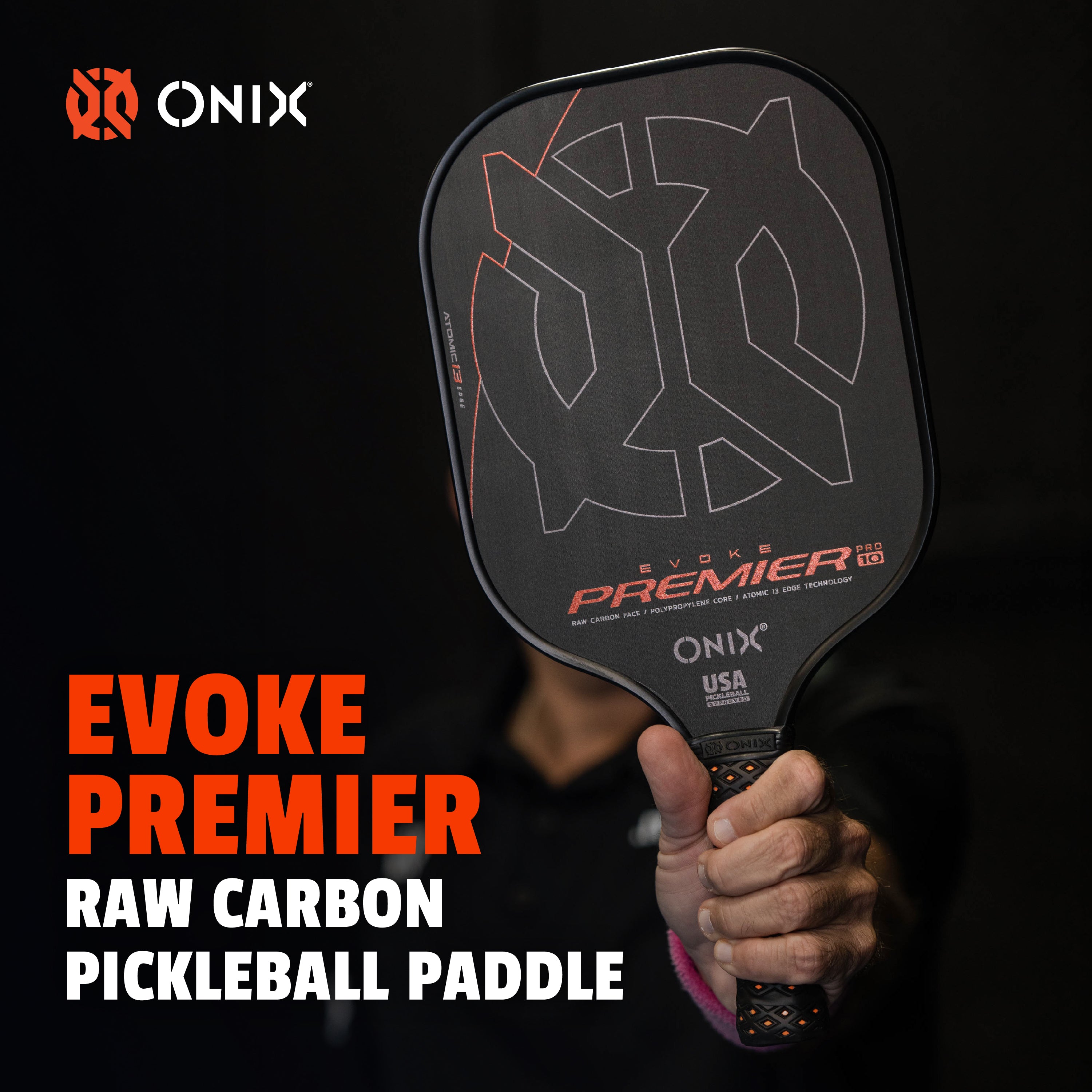 onix-evoke-premier-raw-carbon-pickleball-paddle image 8