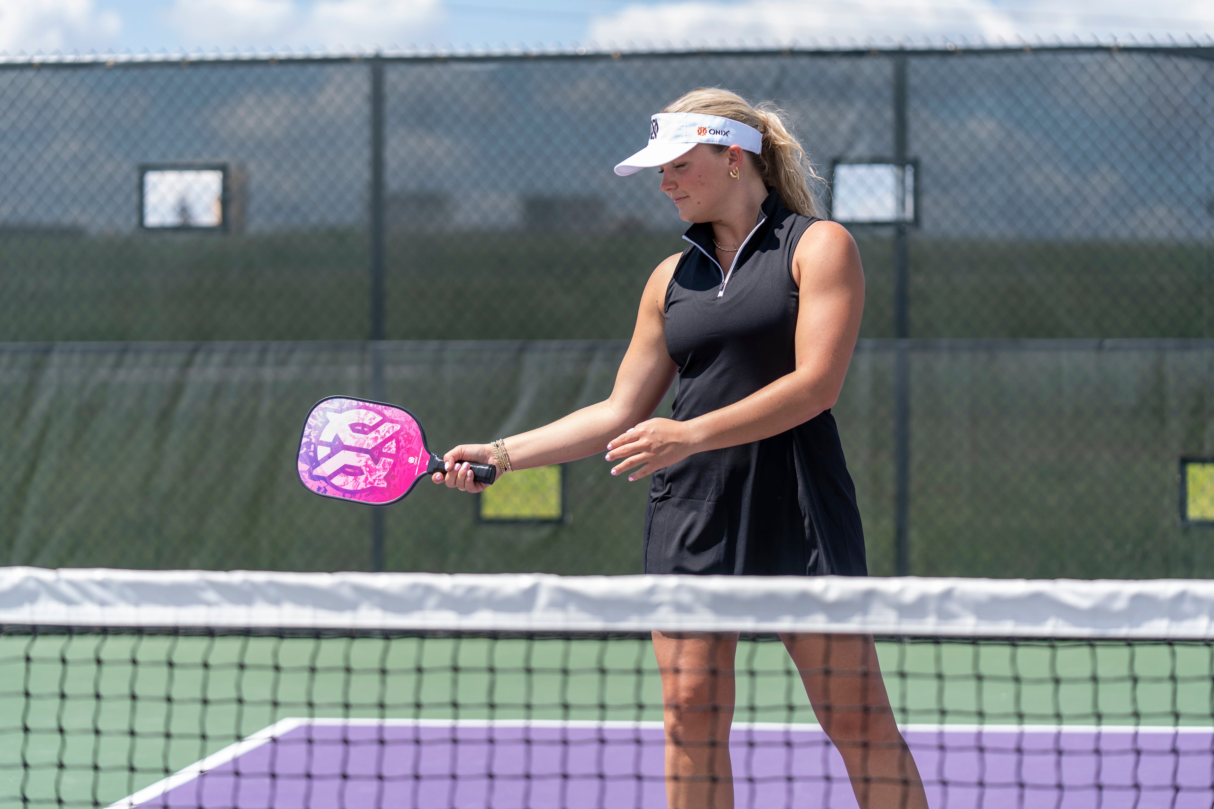 onix-pickleball-maverick-pickleball-paddle-oversize-blau-pink-wei image 3