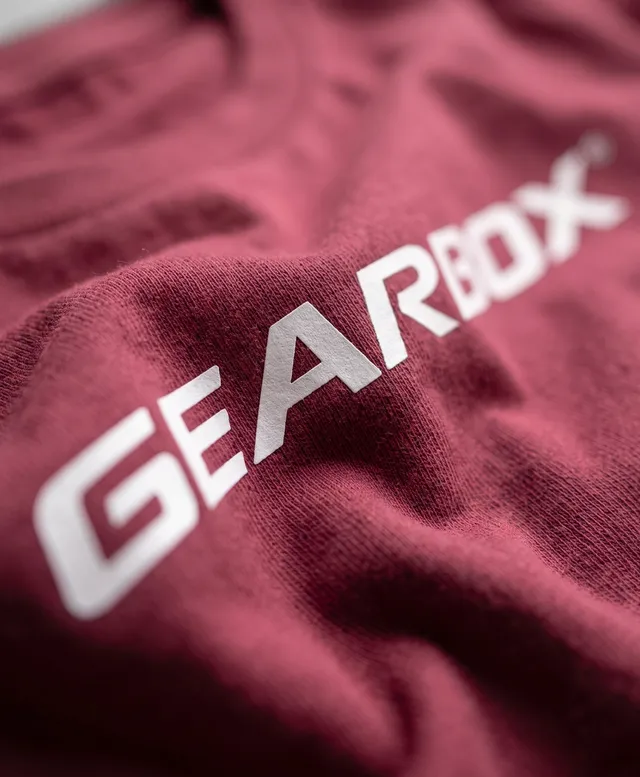gearbox-gb-og-herren-cotton-t-shirt-maroon image 1