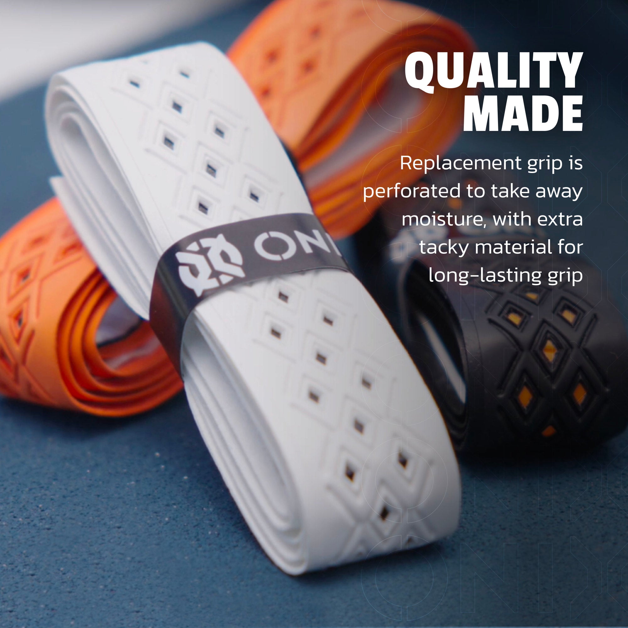 onix-pro-team-perforated-replacement-grip-schwarz-wei-orange image 3