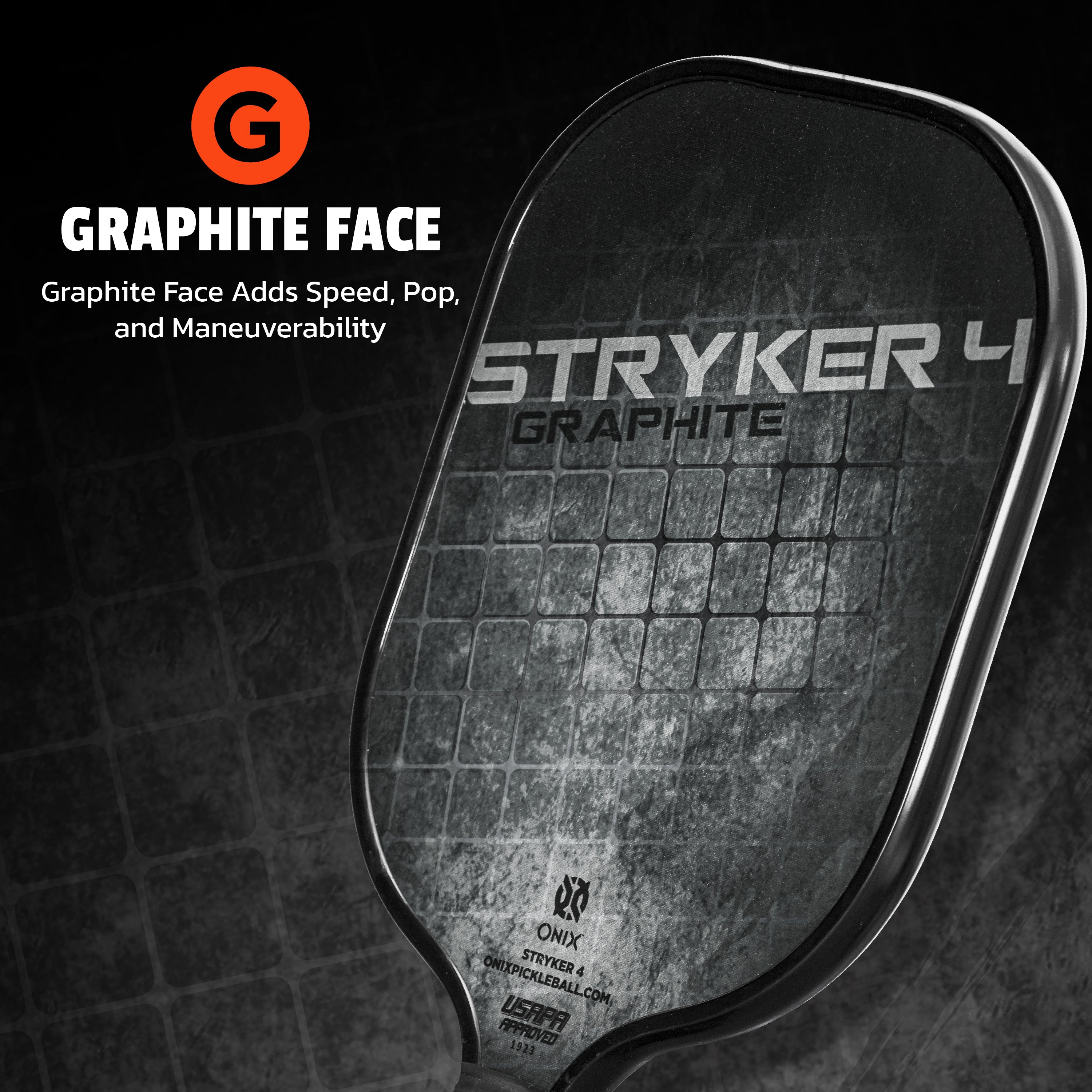 onix-pickleball-stryker-4-graphite-pickleball-schl-ger image 3
