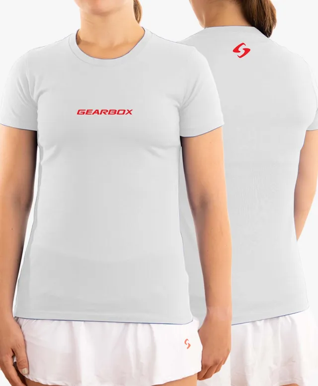 gearbox-emblem-womens-cotton-tee-white-damen-baumwollshirt image 1