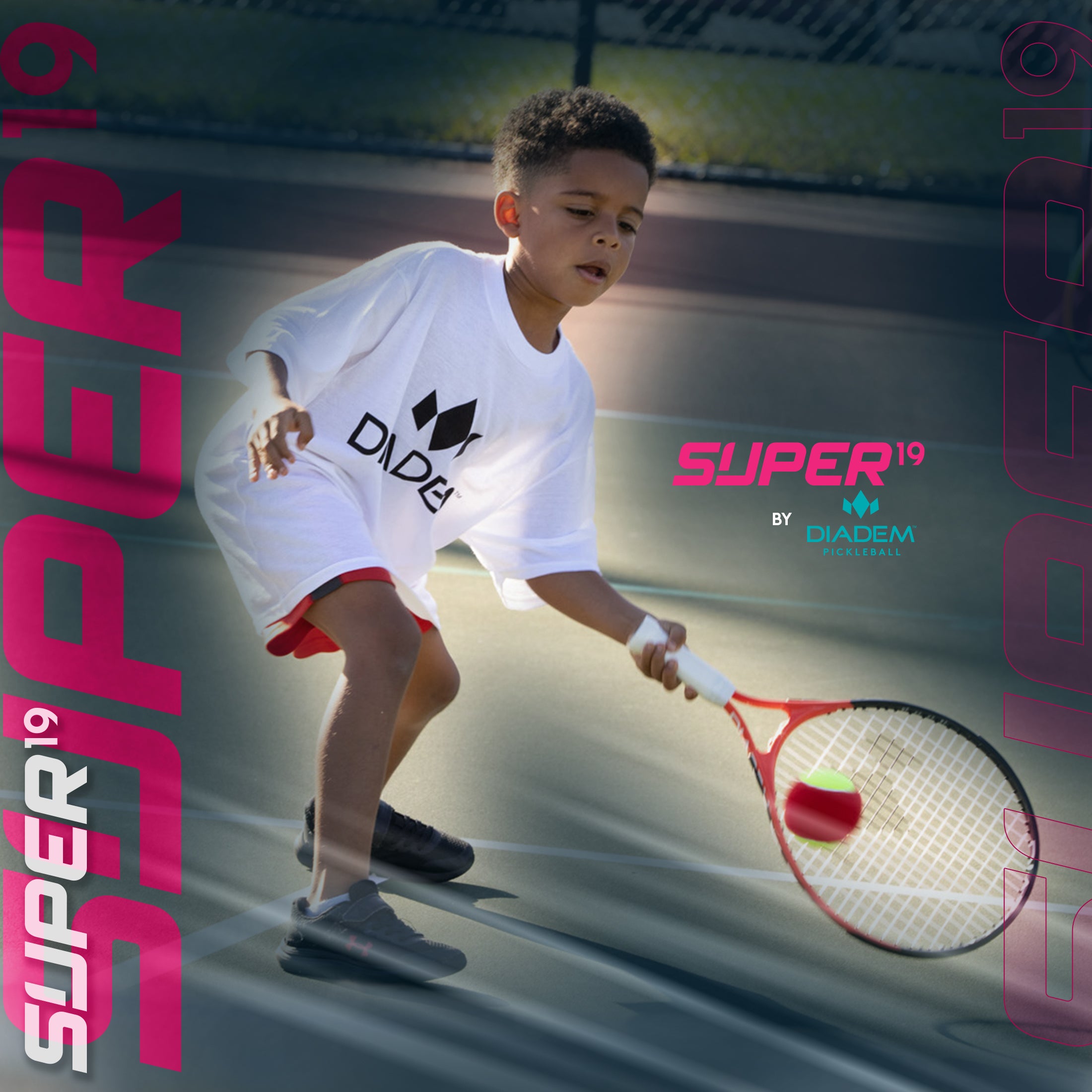 diadem-super-19-junior-tennisschl-ger-19-zoll-rot-pink image 7