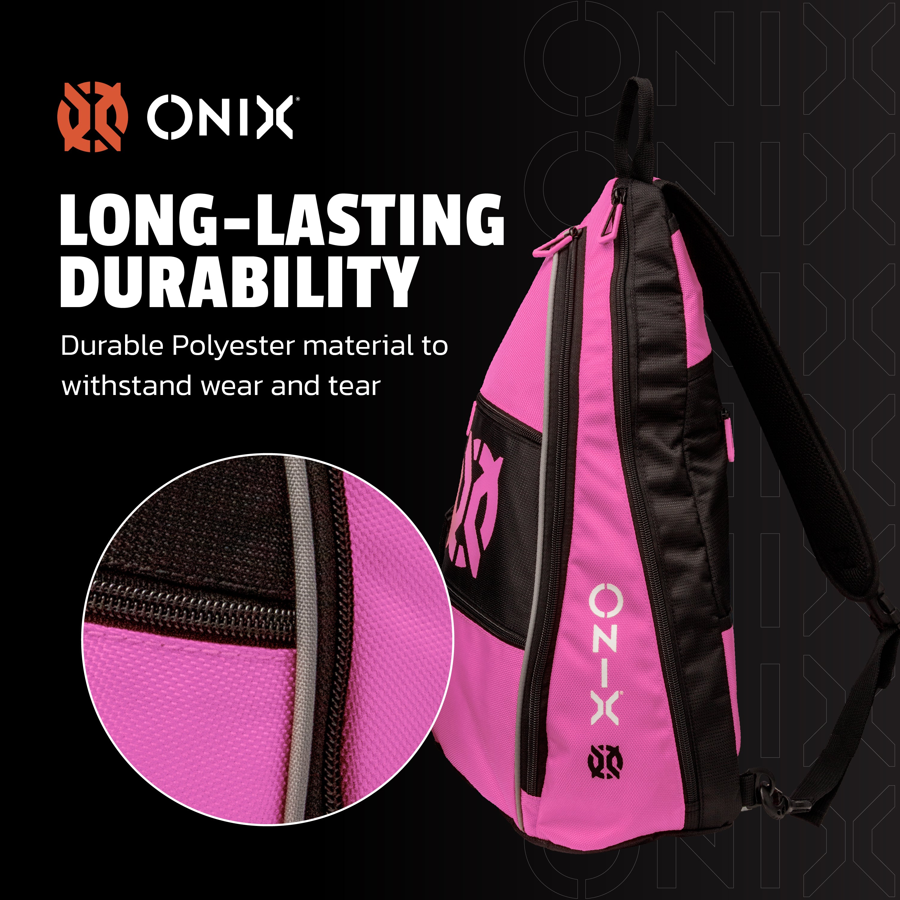 onix-pickleball-pro-team-pickleball-sling-bag-schl-gertasche-orange-pink image 2
