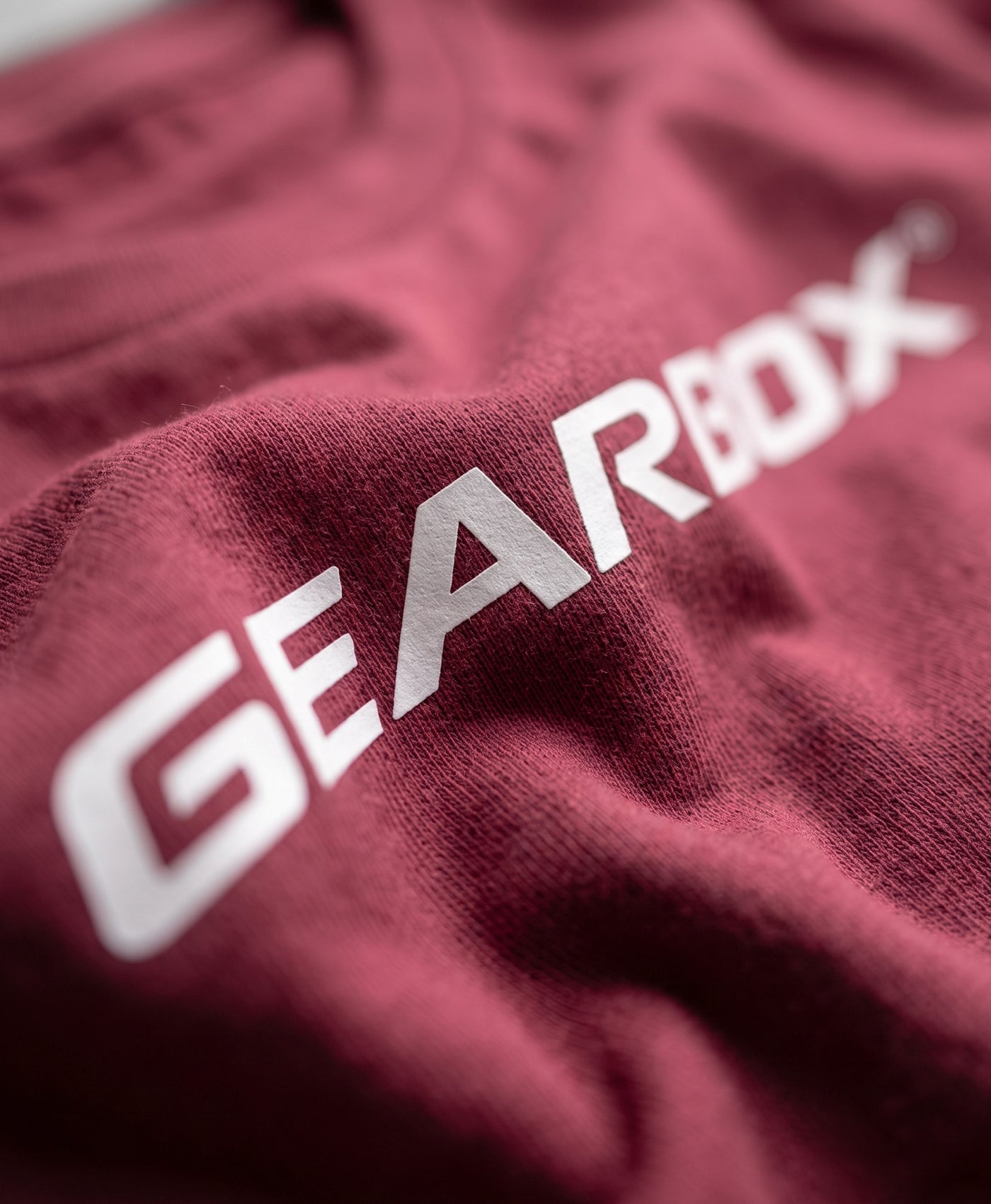 gearbox-gb-og-herren-cotton-t-shirt-maroon image 3