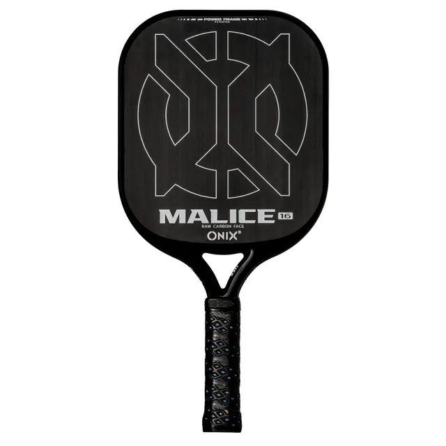 onix-pickleball-malice-raw-carbon-fiber-open-throat-pickleball-paddle-schwarz image 1