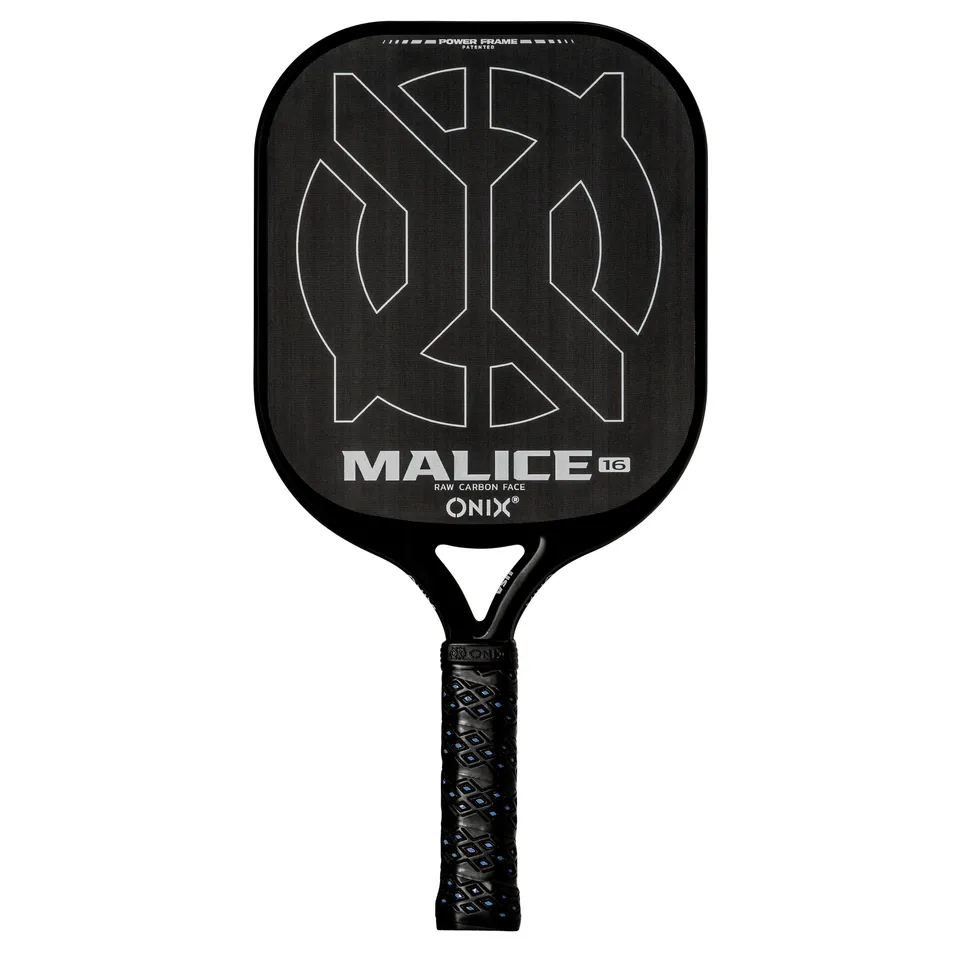 onix-pickleball-malice-raw-carbon-fiber-open-throat-pickleball-paddle-schwarz image 1