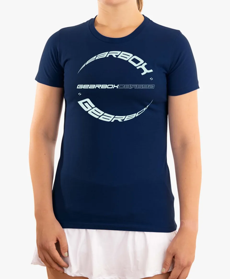 gearbox-vortex-cotton-tee-navy image 1
