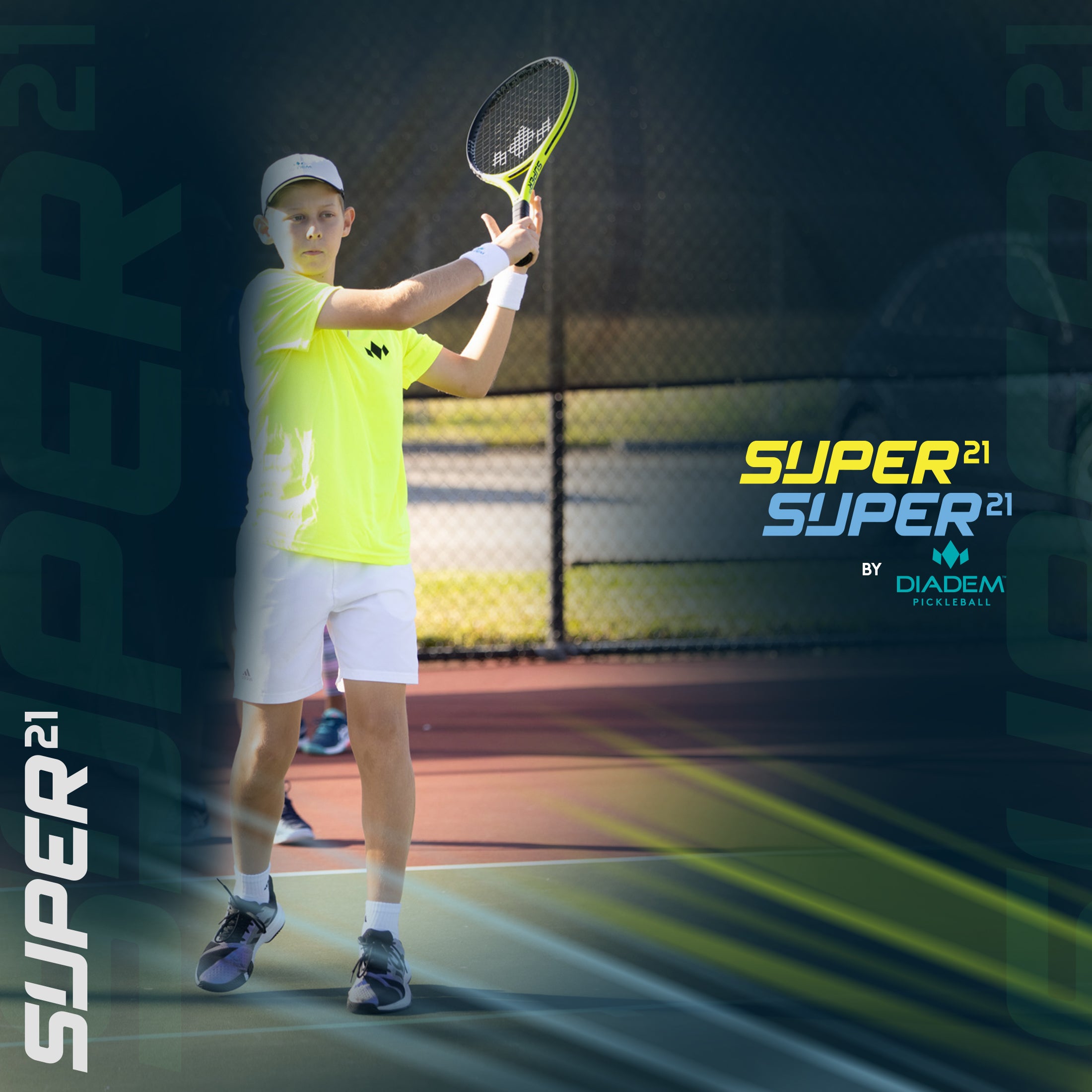 diadem-super-21-junior-tennisschl-ger-21-zoll-blau-gelb image 6