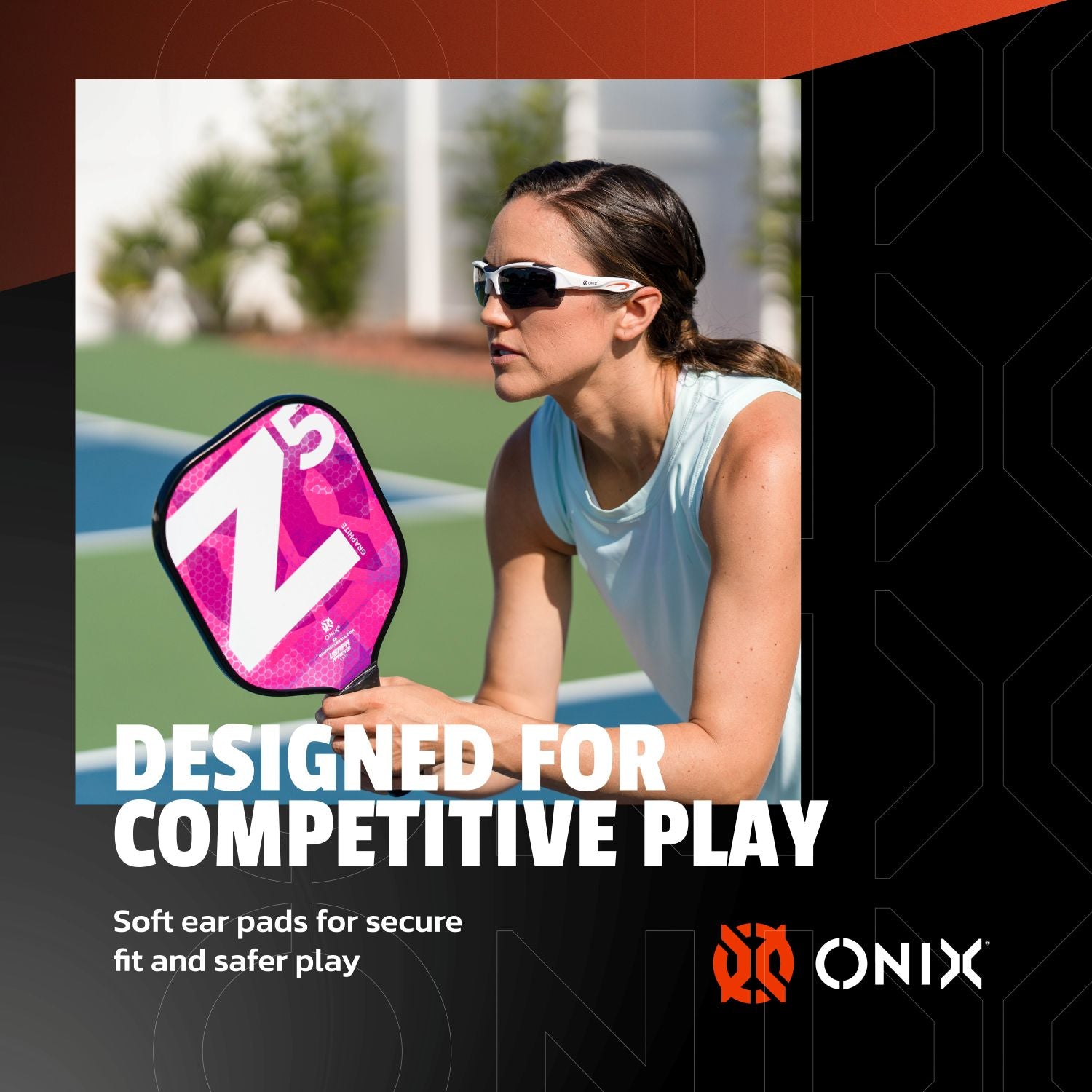 onix-pickleball-falcon-pickleball-brille-schutzbrille-wei-mit-3-gl-sern image 4