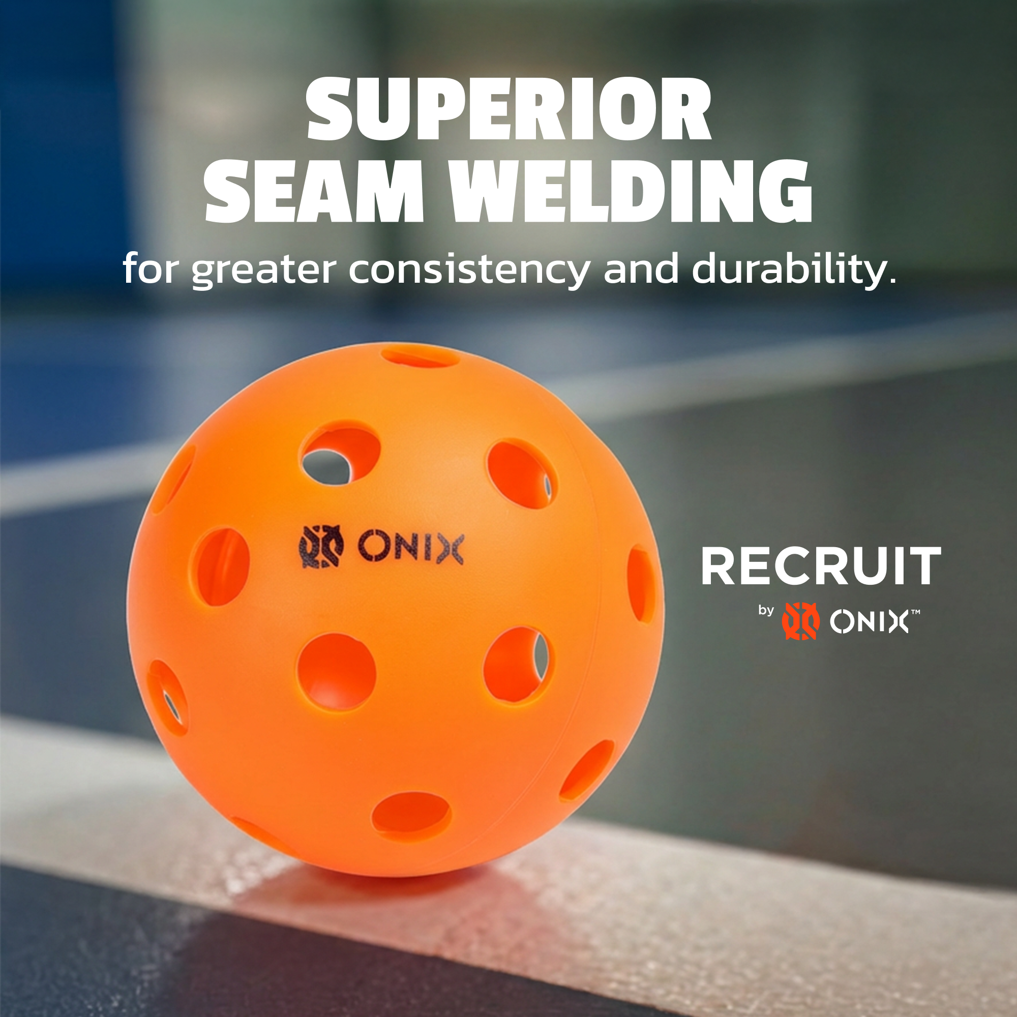 onix-recruit-pure-indoor-pickleballs-orange image 3