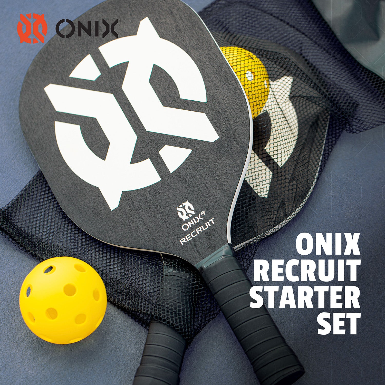 onix-pickleball-recruit-beginner-pickleball-set-2-schl-ger-2-b-lle image 2