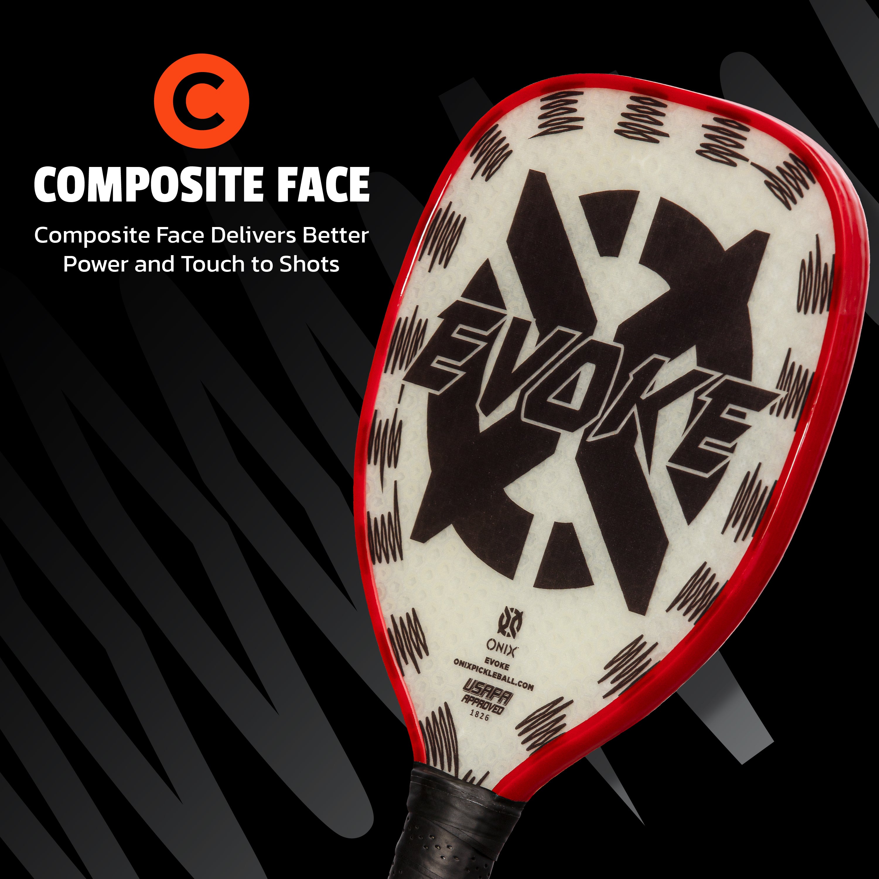 onix-pickleball-evoke-tear-drop-composite-paddle image 4