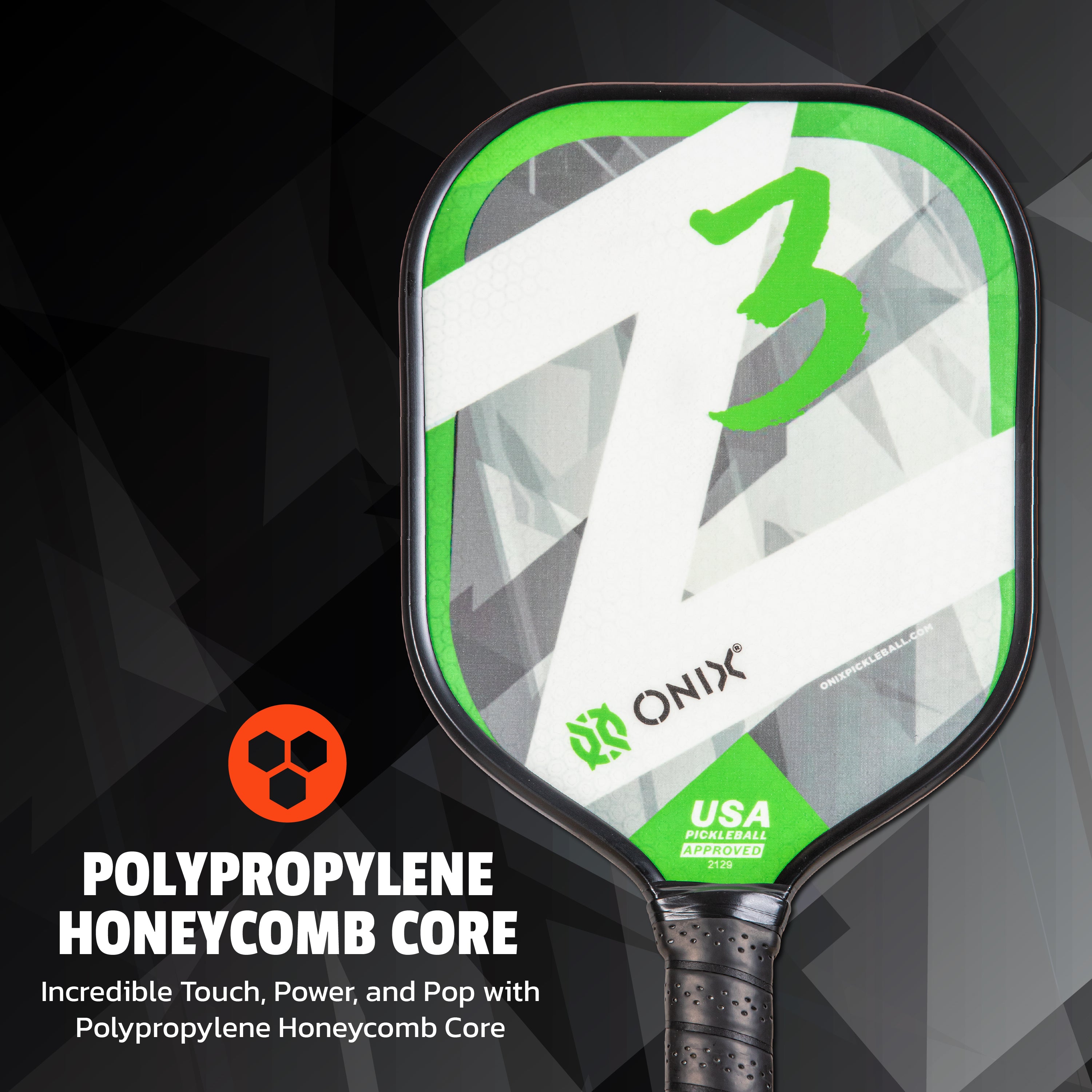 onix-pickleball-z3-composite-pickleball-schl-ger-widebody-blau-gr-n image 2