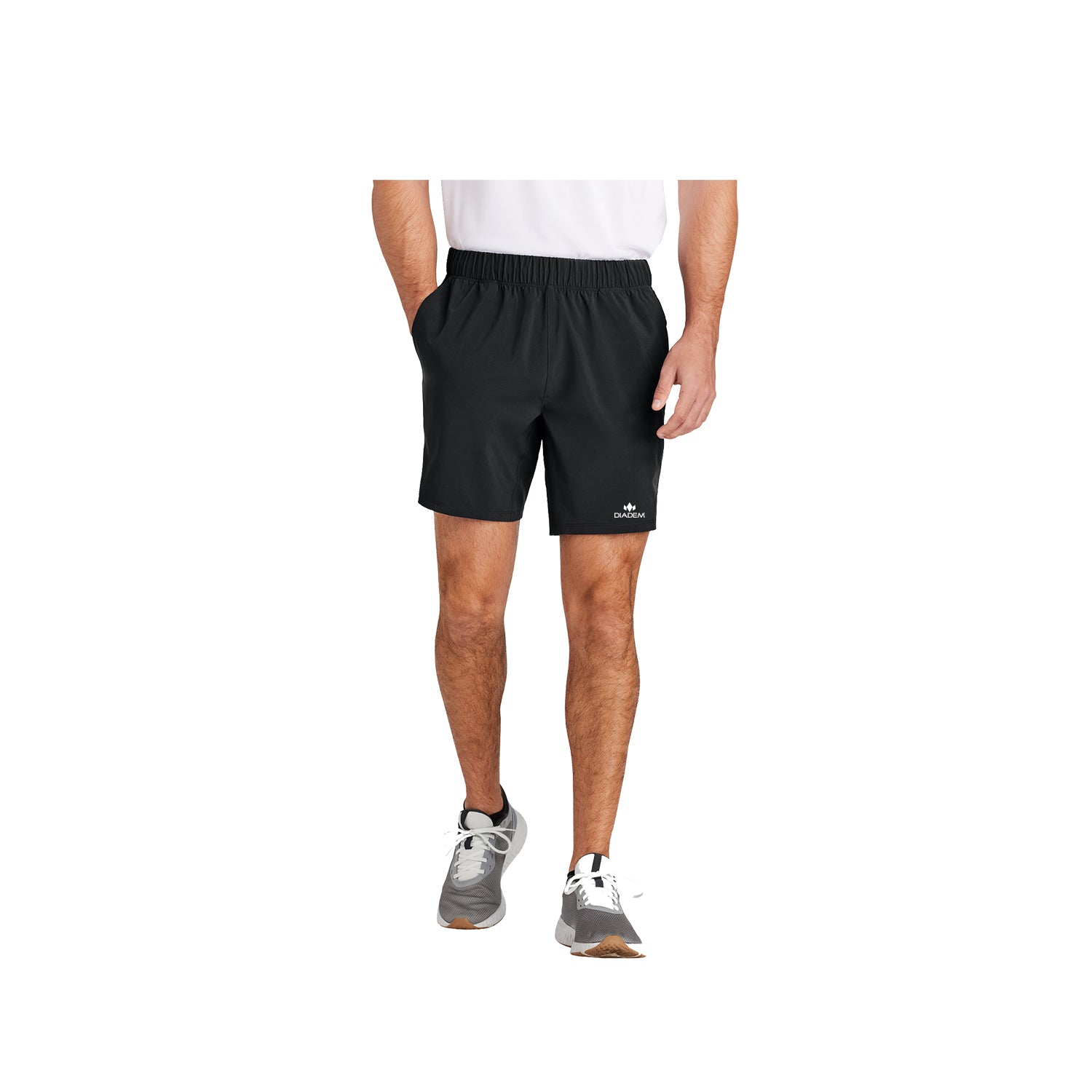 diadem-repeat-shorts-7-herren-leichte-trainingsshorts-schwarz image 1