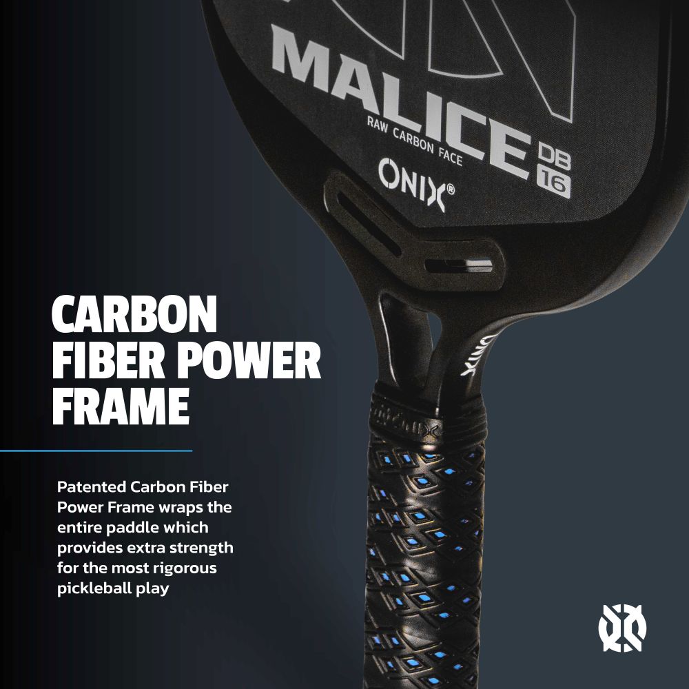 onix-pickleball-malice-db-open-throat-raw-carbon-pickleball-paddle image 5