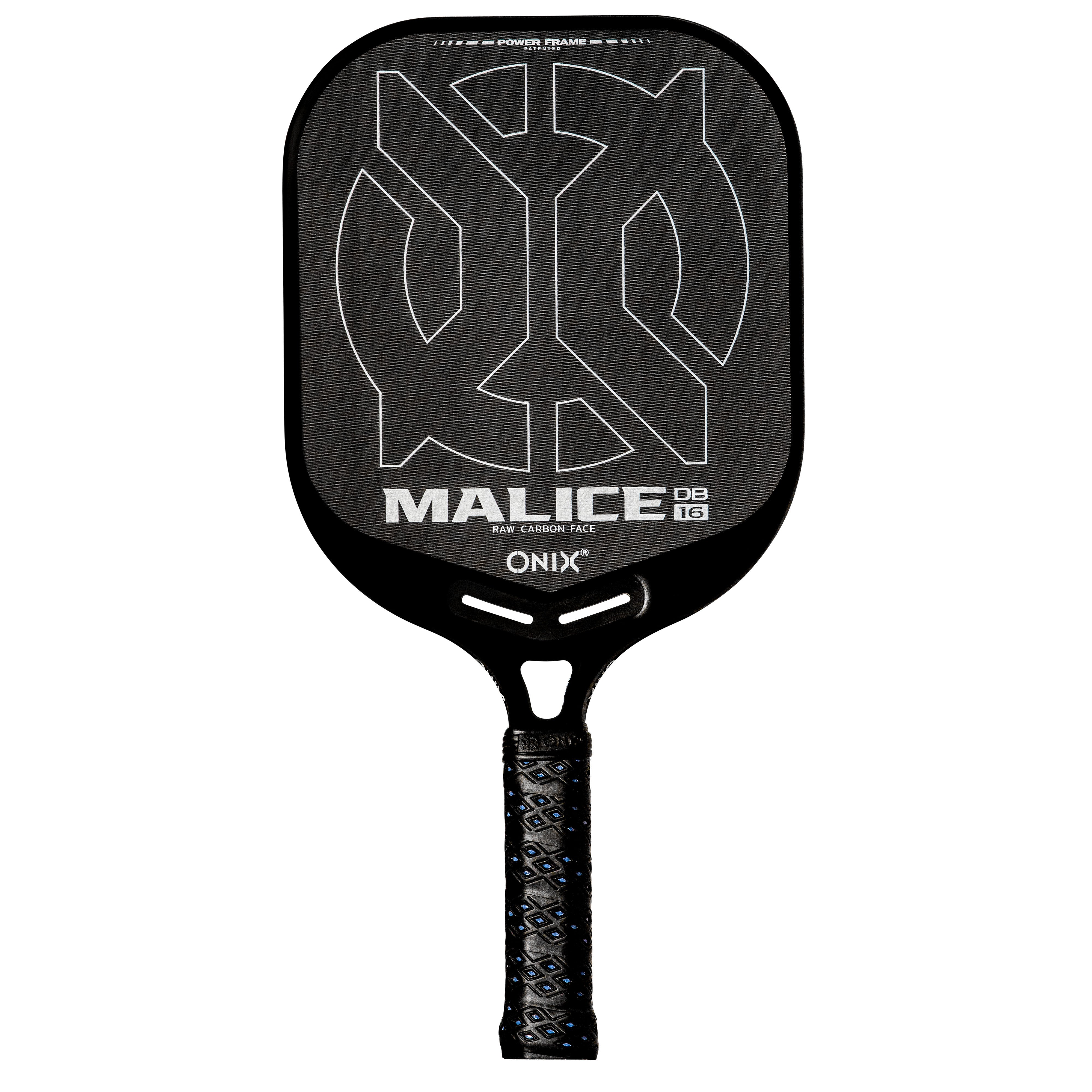 onix-pickleball-malice-db-open-throat-raw-carbon-pickleball-paddle image 1
