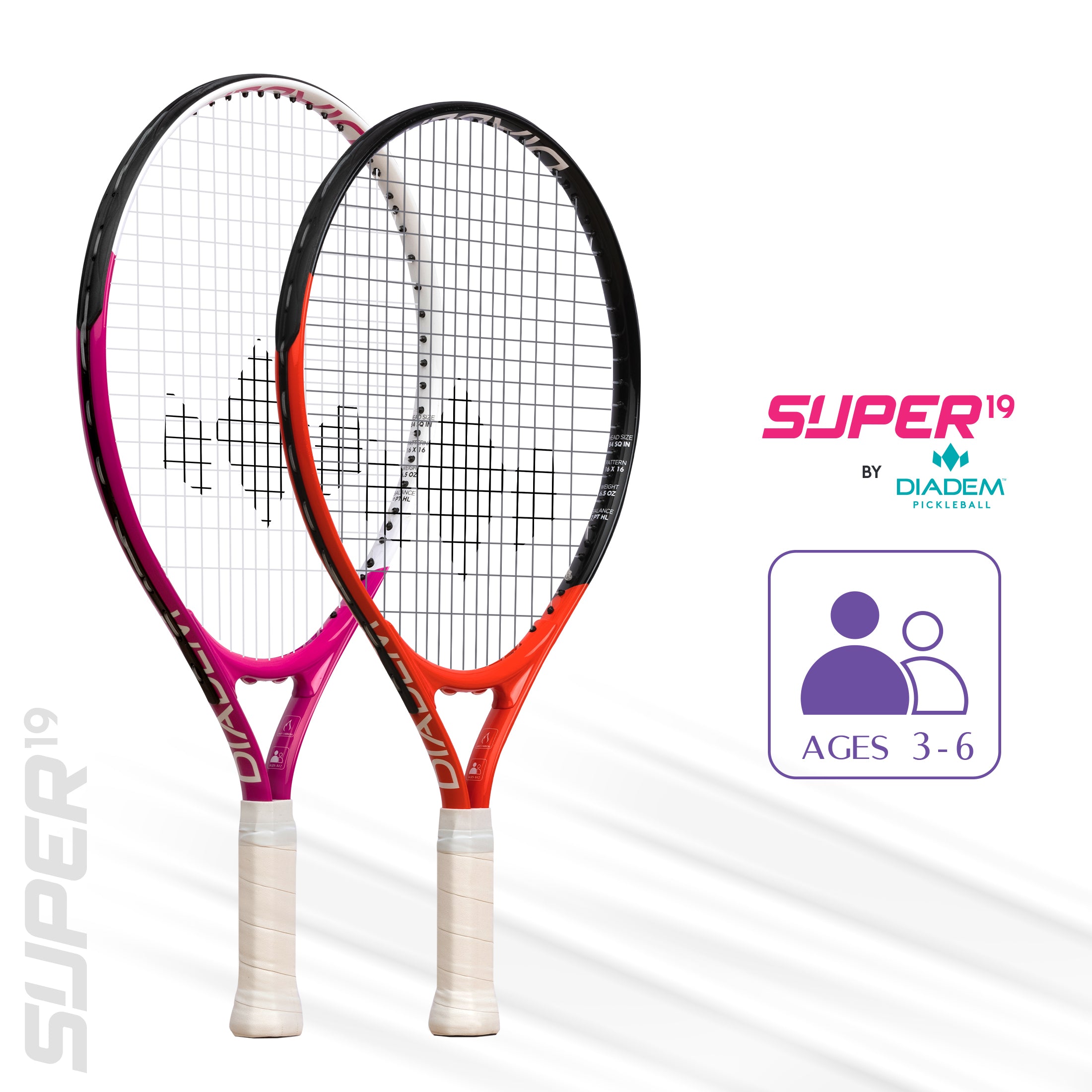 diadem-super-19-junior-tennisschl-ger-19-zoll-rot-pink image 6