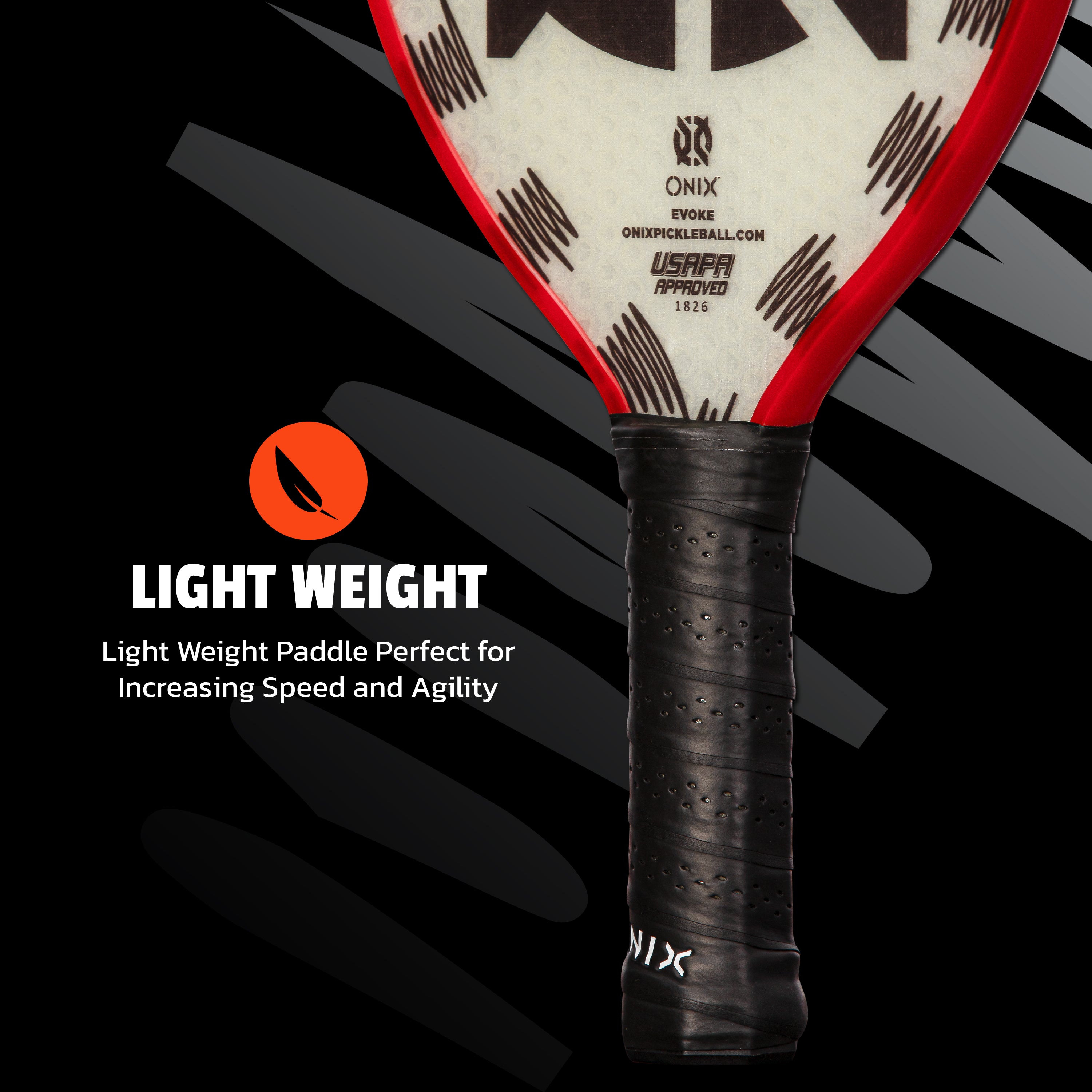 onix-pickleball-evoke-tear-drop-composite-paddle image 6
